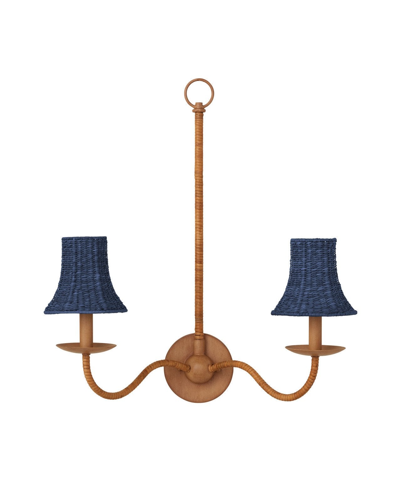 Bell Shaped Chandelier Shade Cover in Seagrass