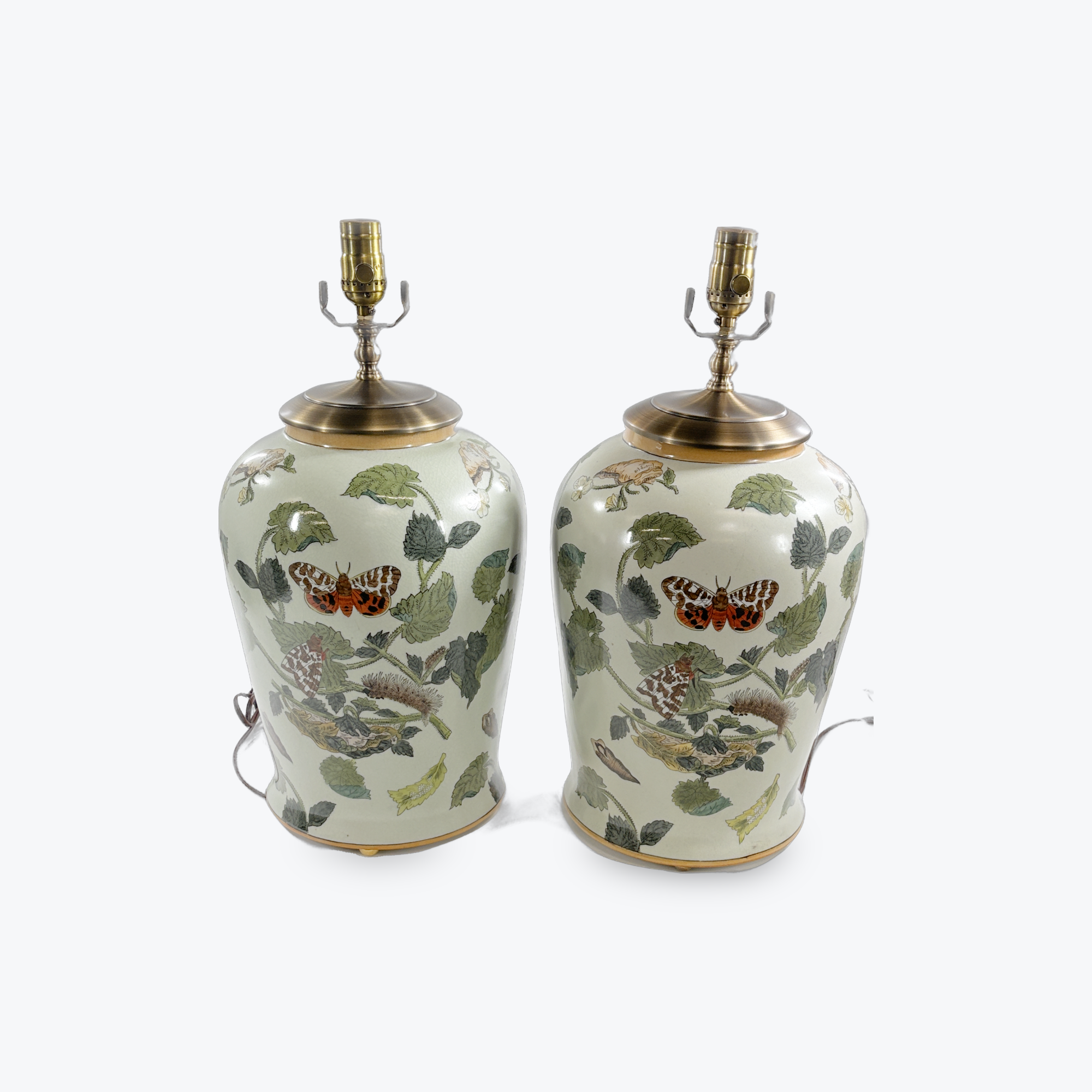 Pair of Butterfly Lamps