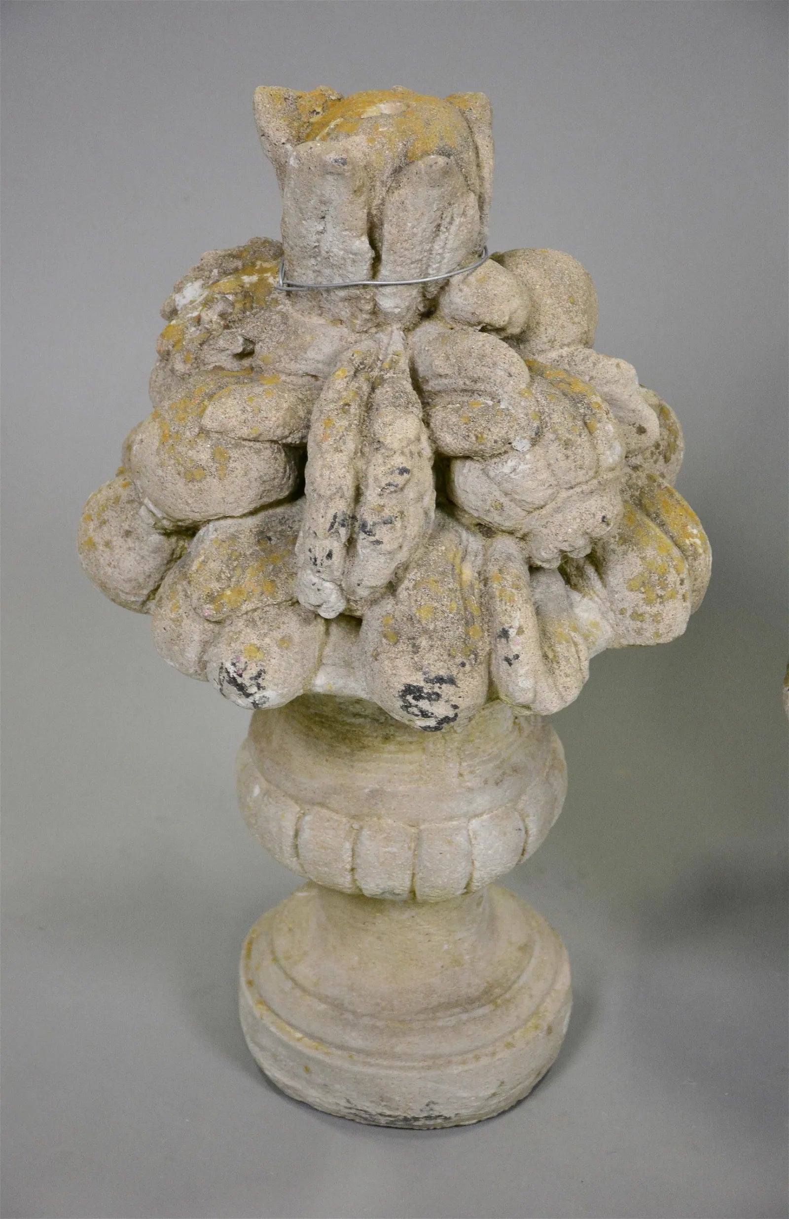 Set of Three Cast Stone Fruit Baskets