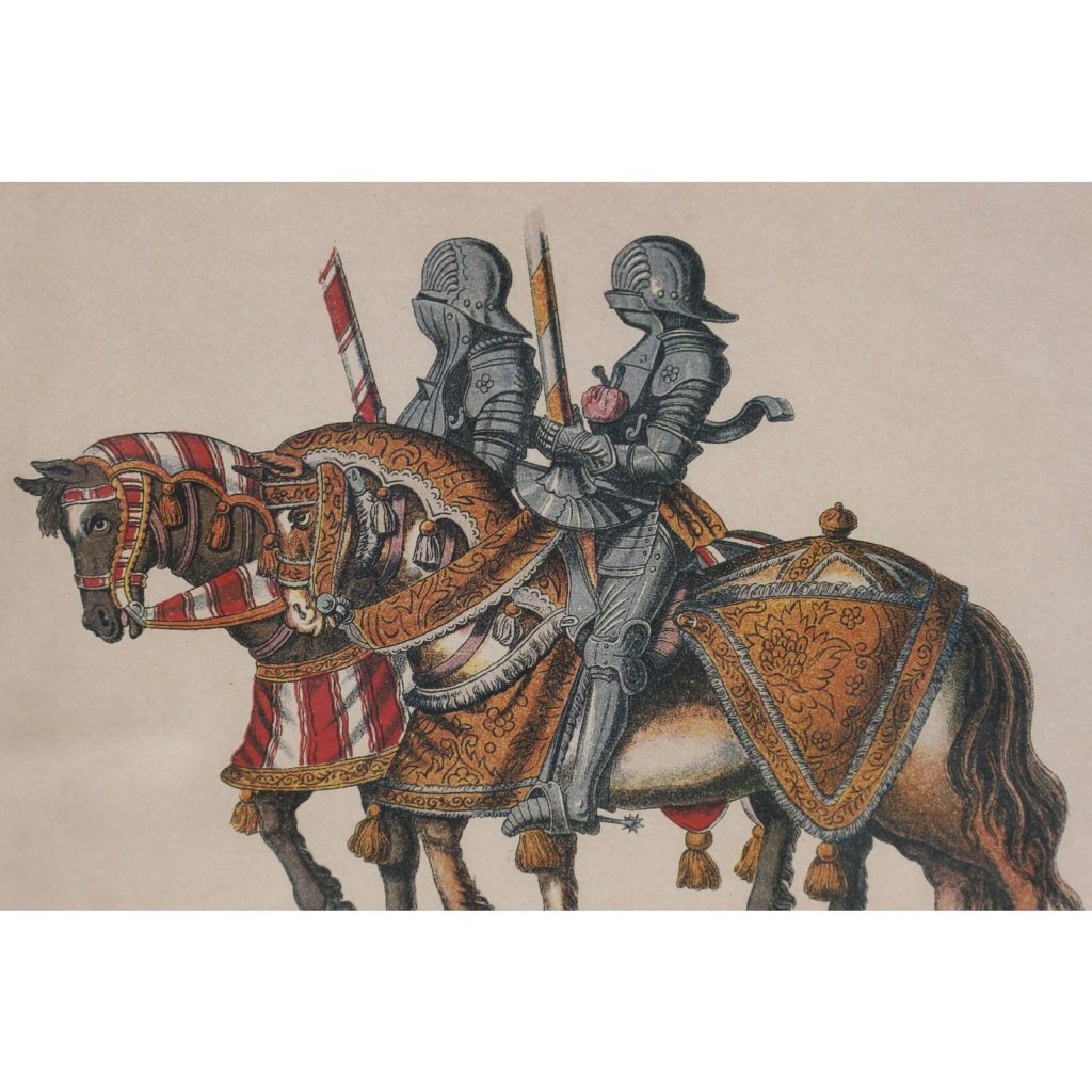 19th Century Spanish Engraving Original Print