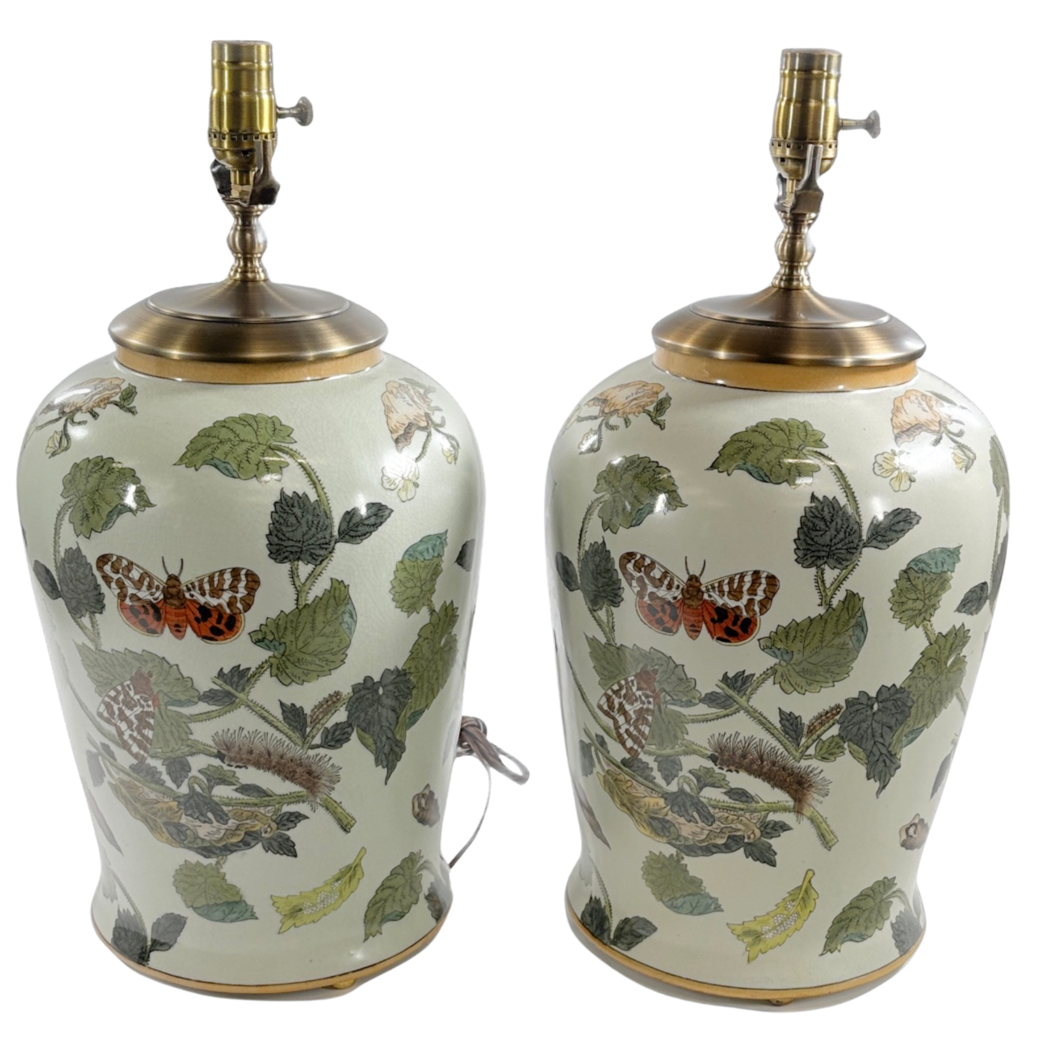 Pair of Butterfly Lamps