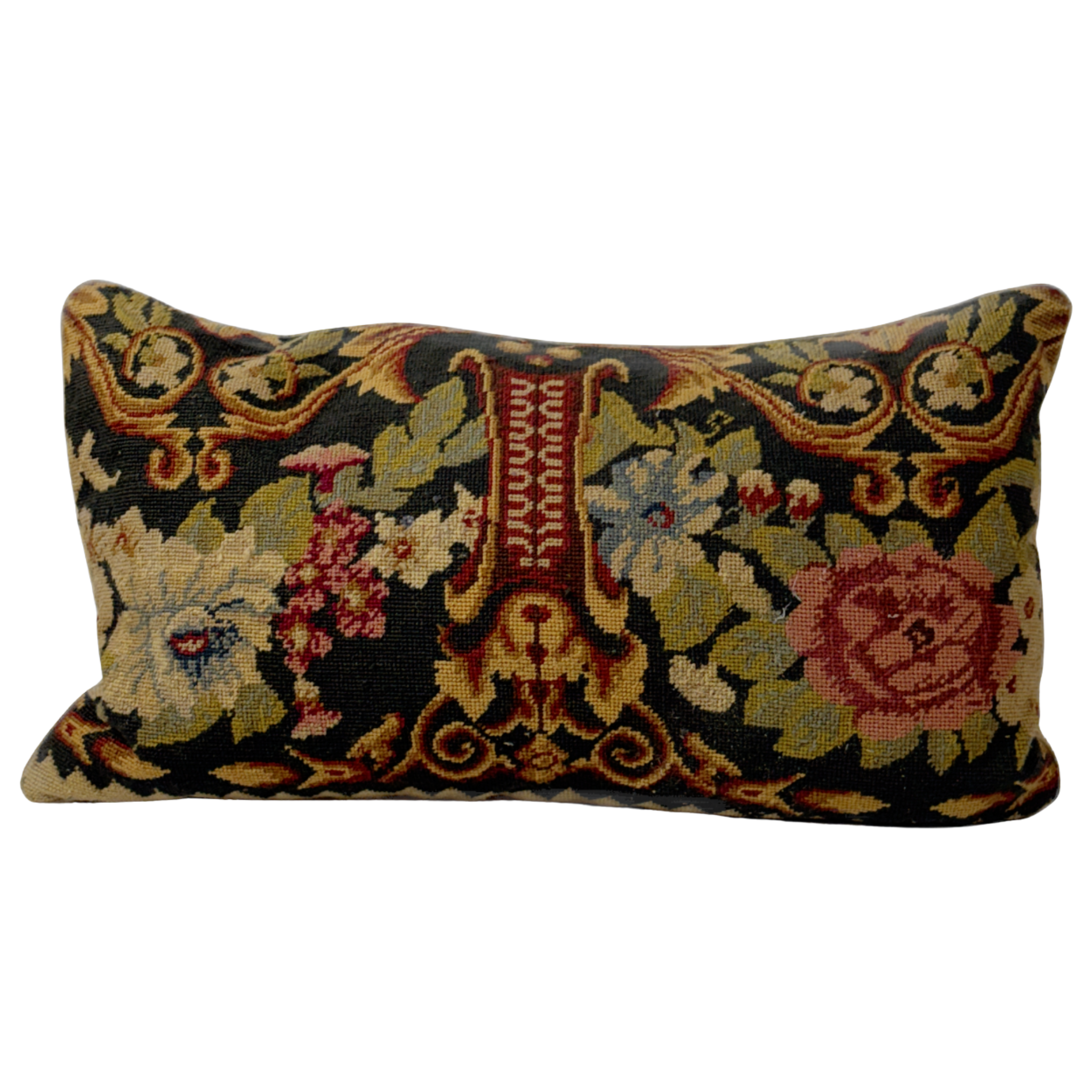 20th century needlepoint pillow