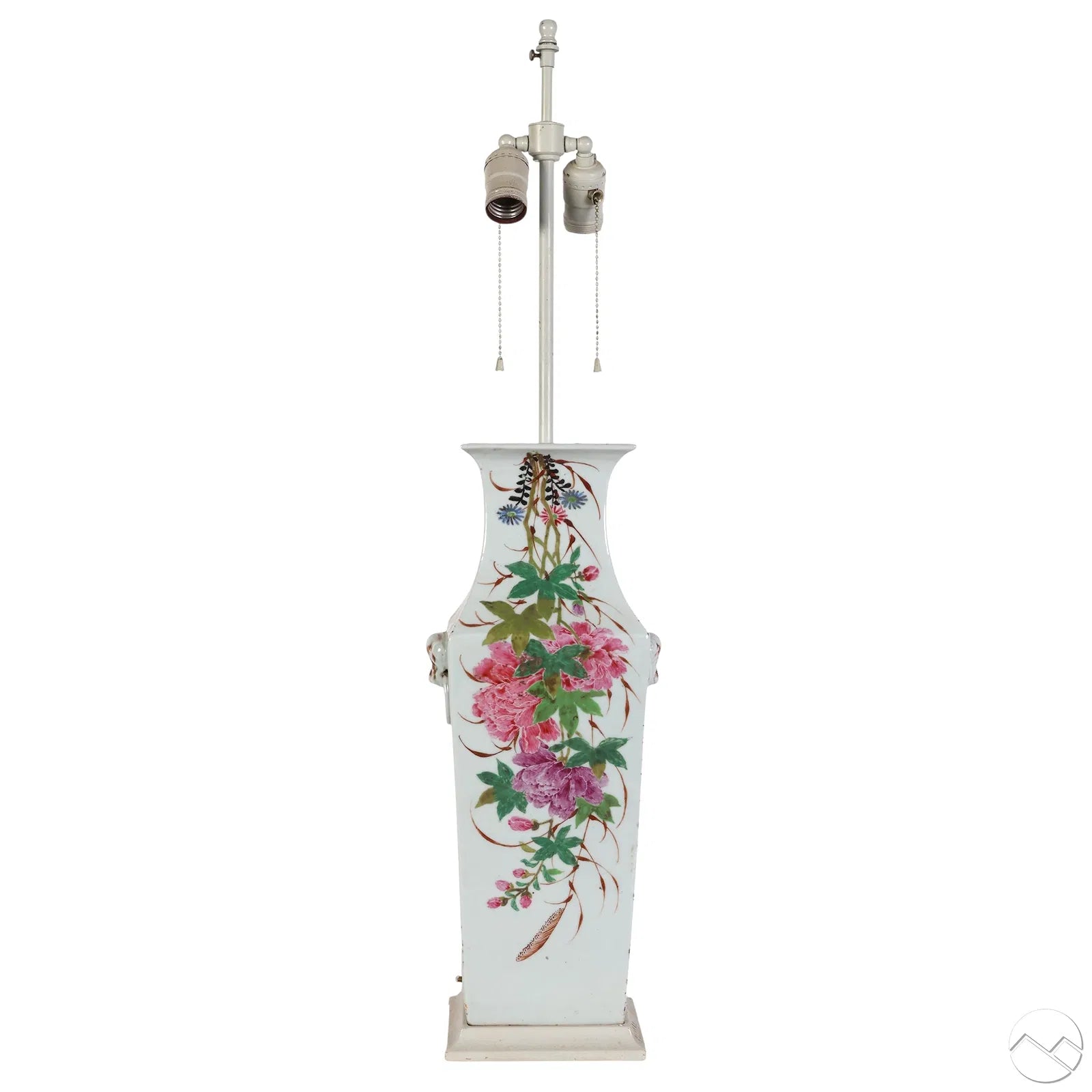 Chinese Antique Famille Rose Porcelain Table Lamp