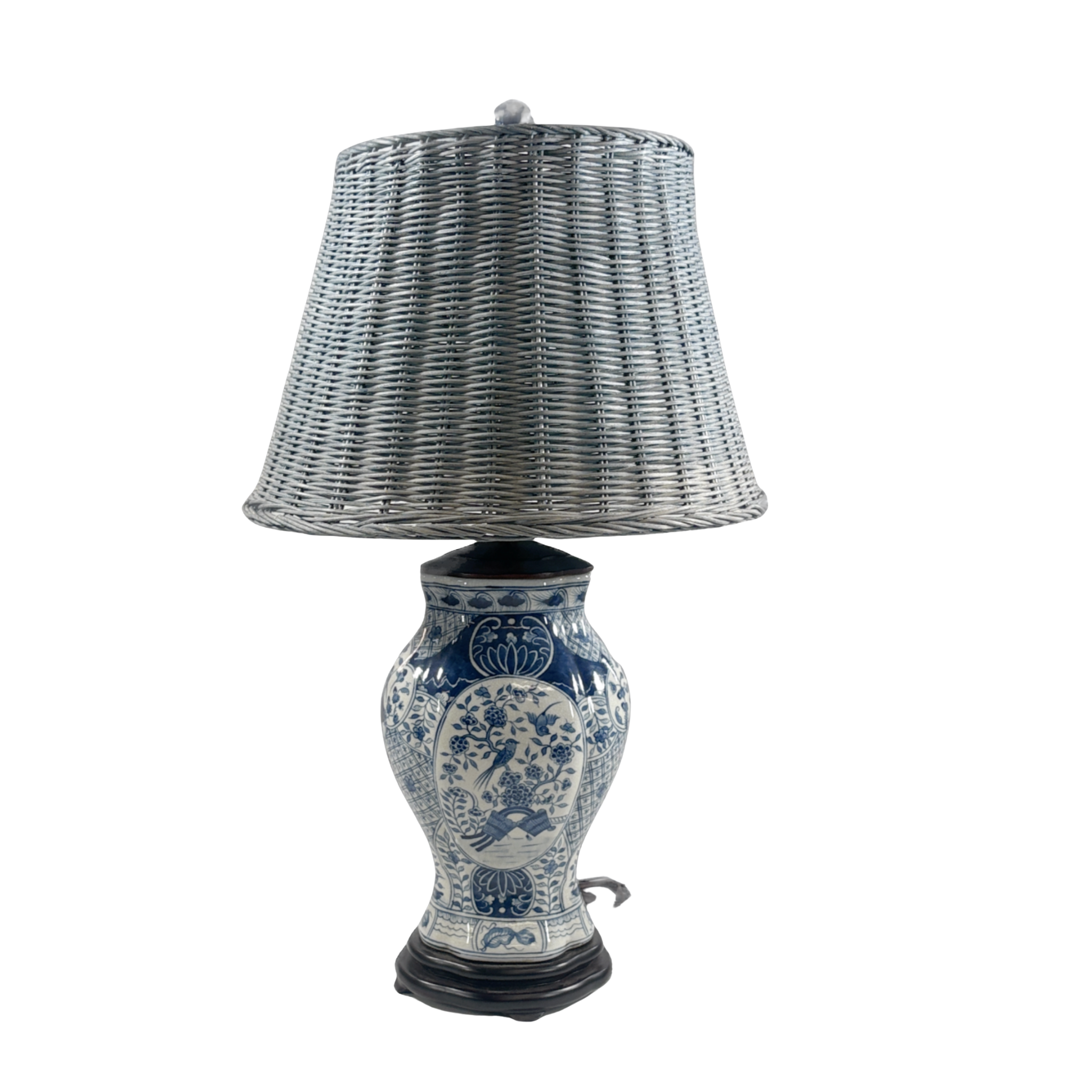 Delft Bird Porcelain Lamp