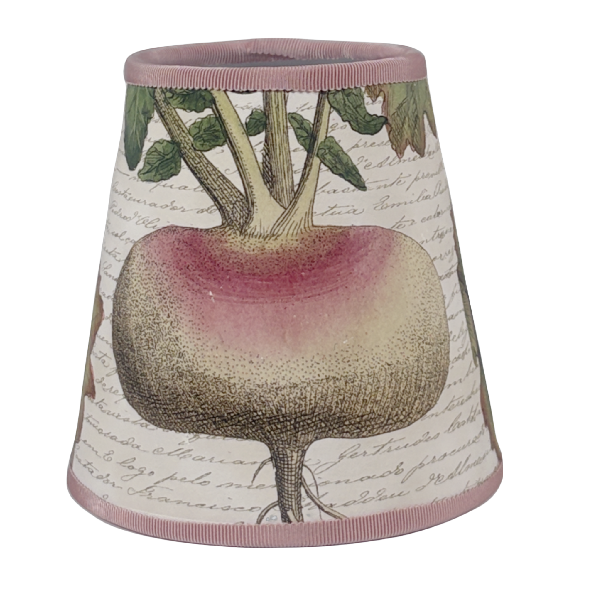 Beet on Pink Manuscript Shade Cover