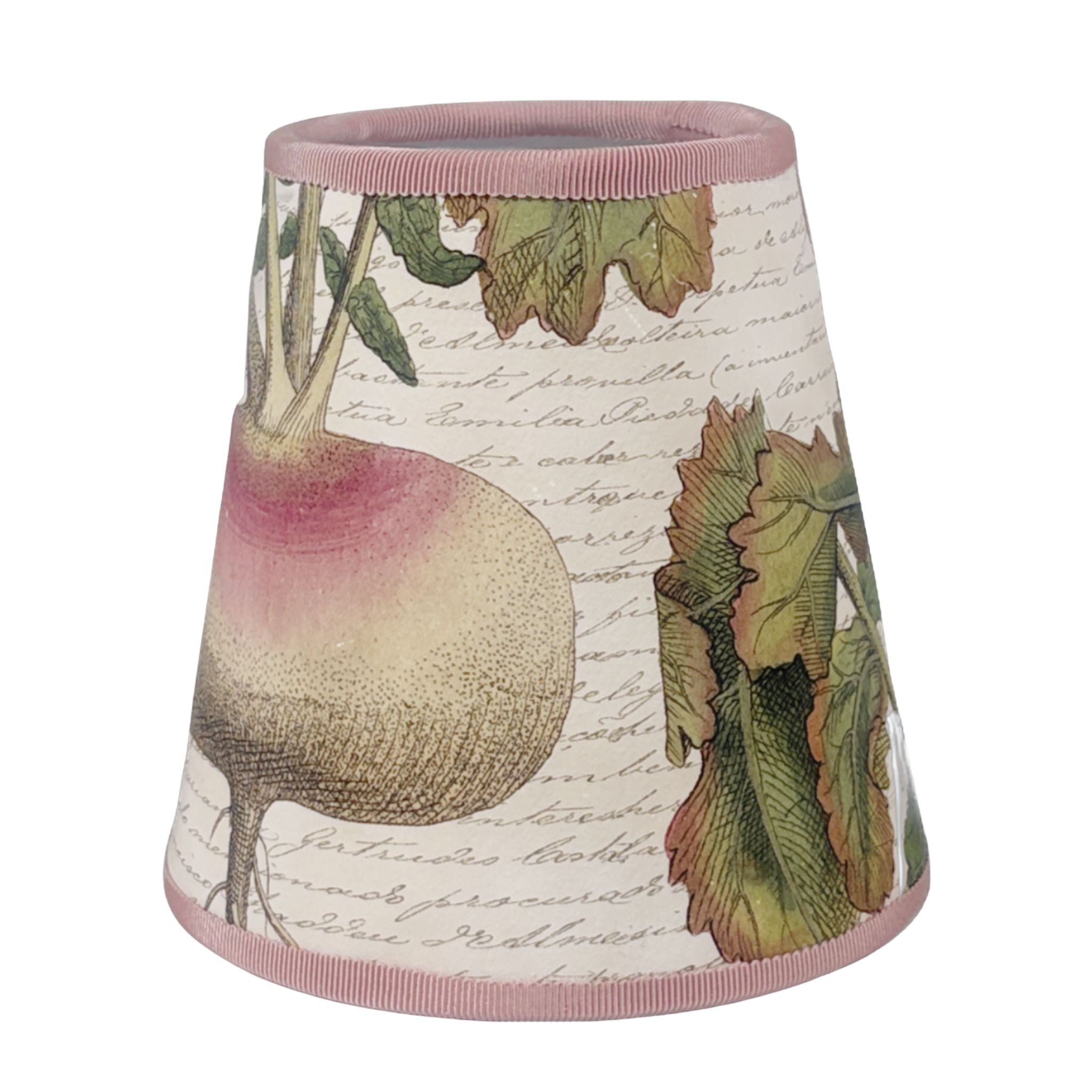 Beet on Pink Manuscript Shade Cover