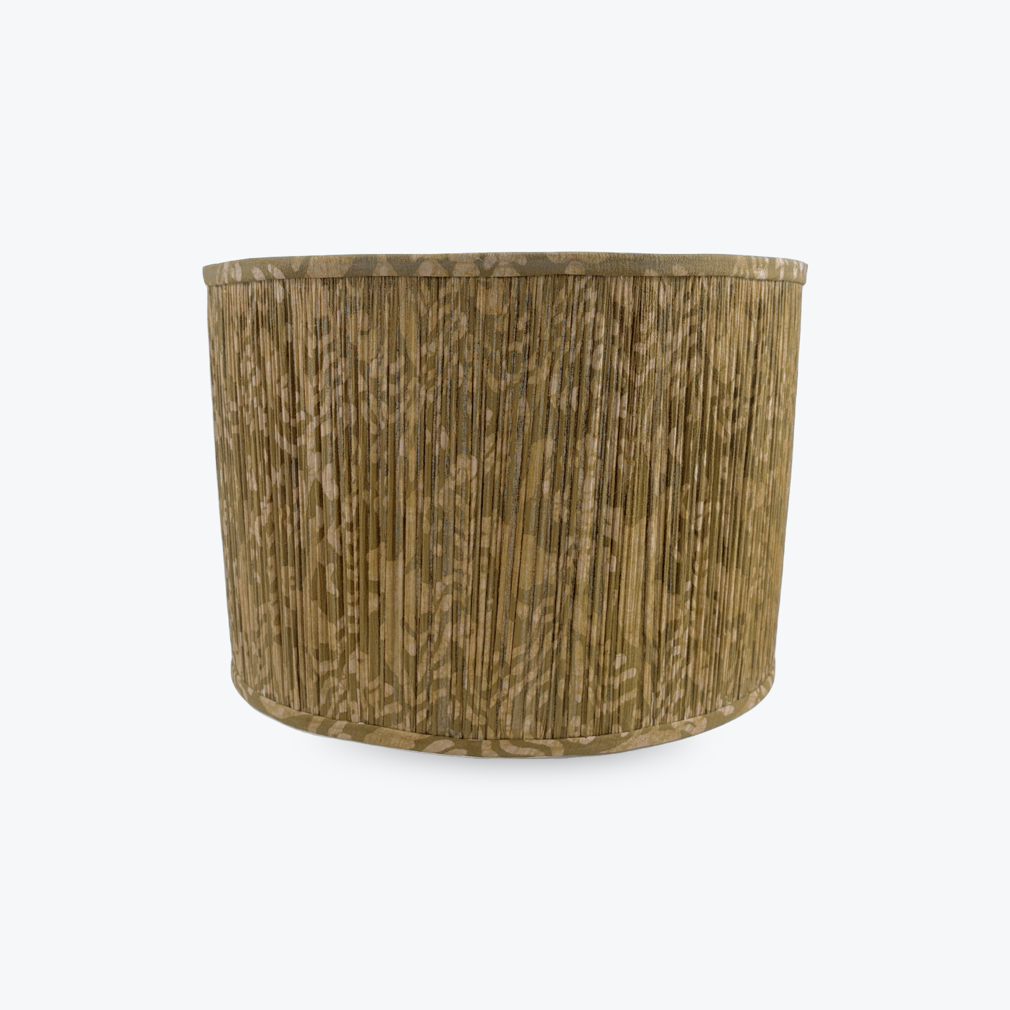 Gathered Fabric Drum in Free Bird