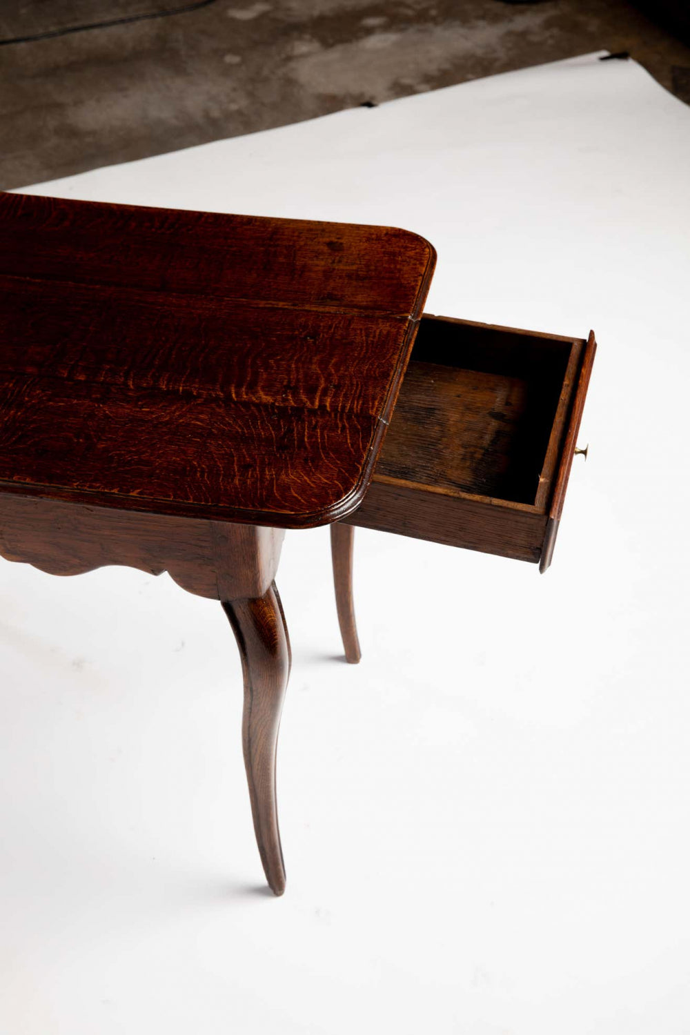 French Provincial Louis XV Style Oak Table