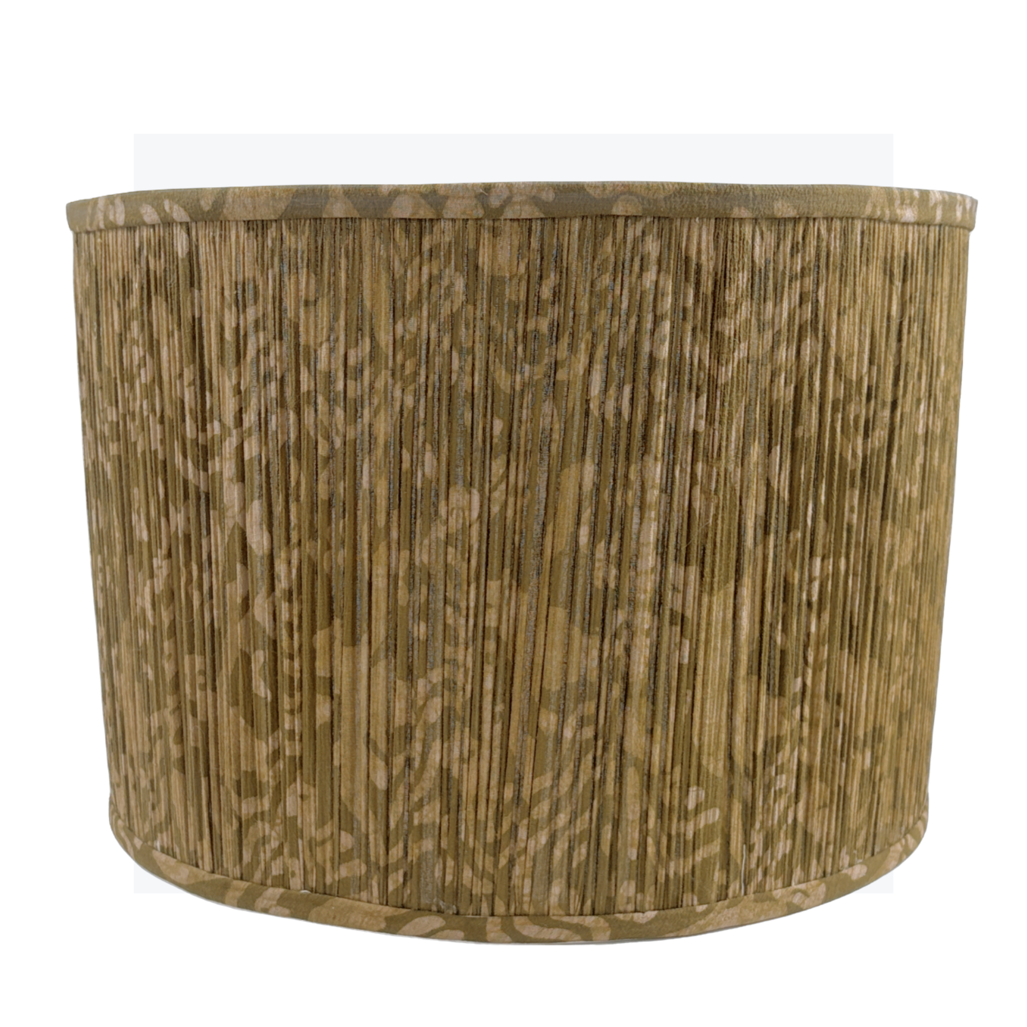 Gathered Fabric Drum in Free Bird