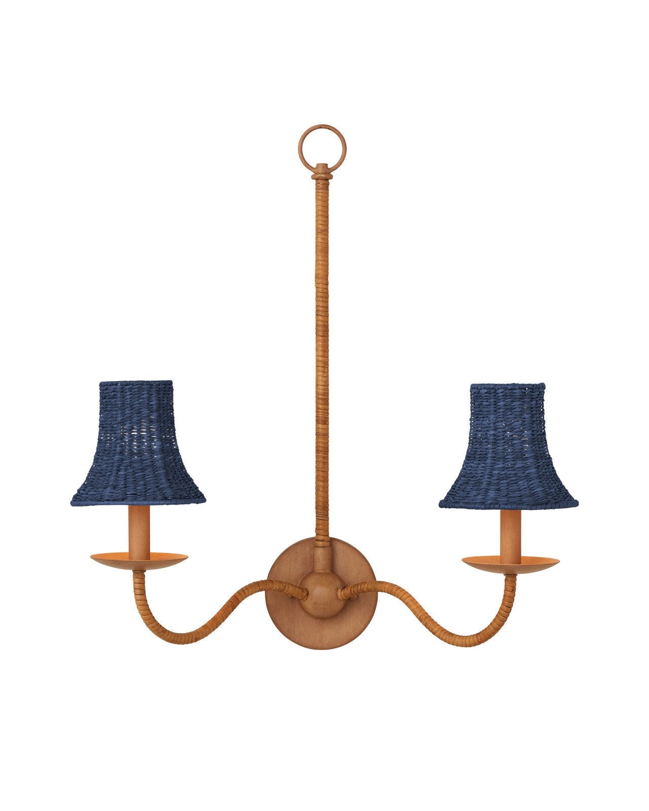 Bell Shaped Chandelier Shade Cover in Seagrass