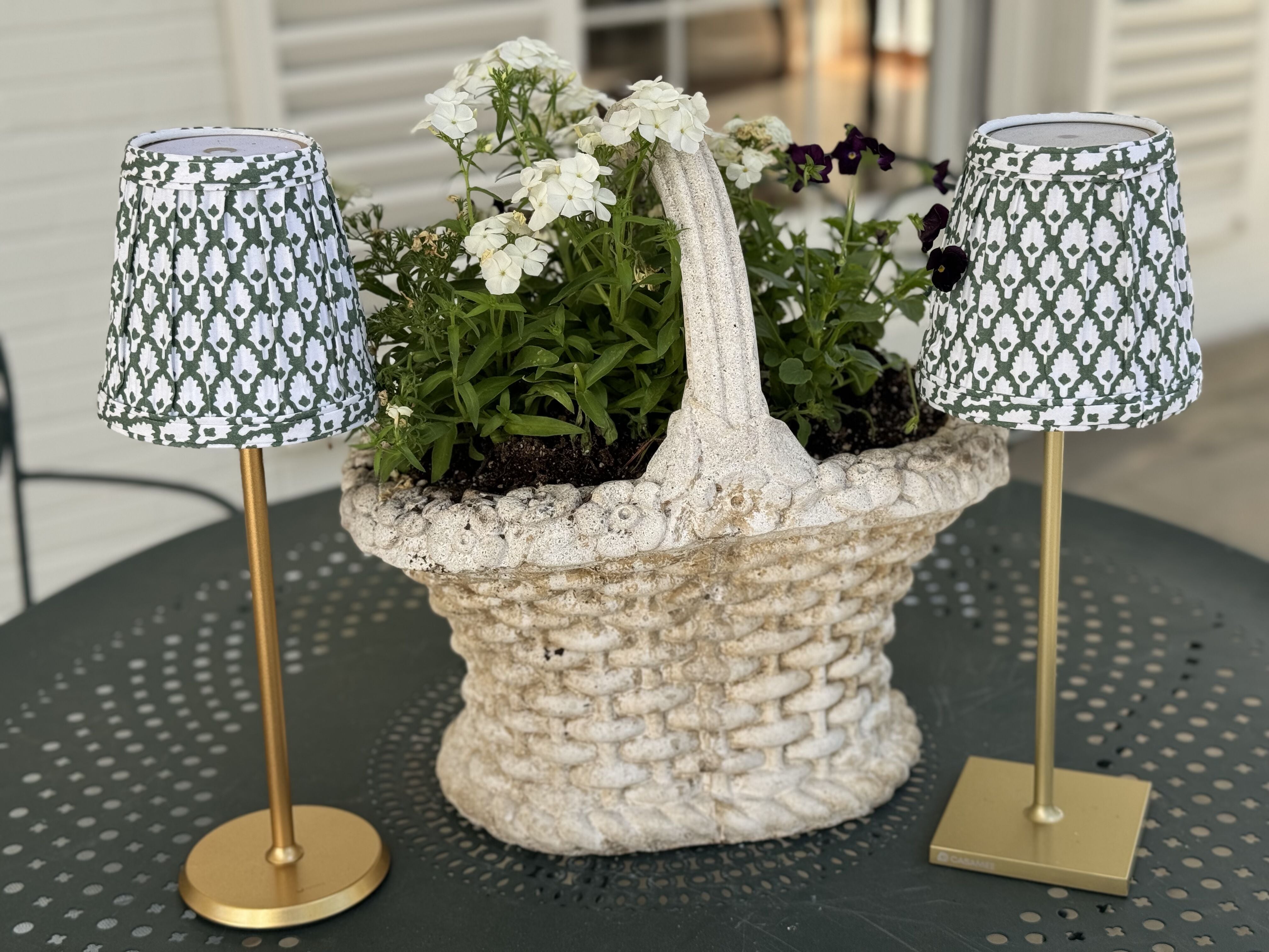 Small Fabric Shade Cover in LS 851 Green