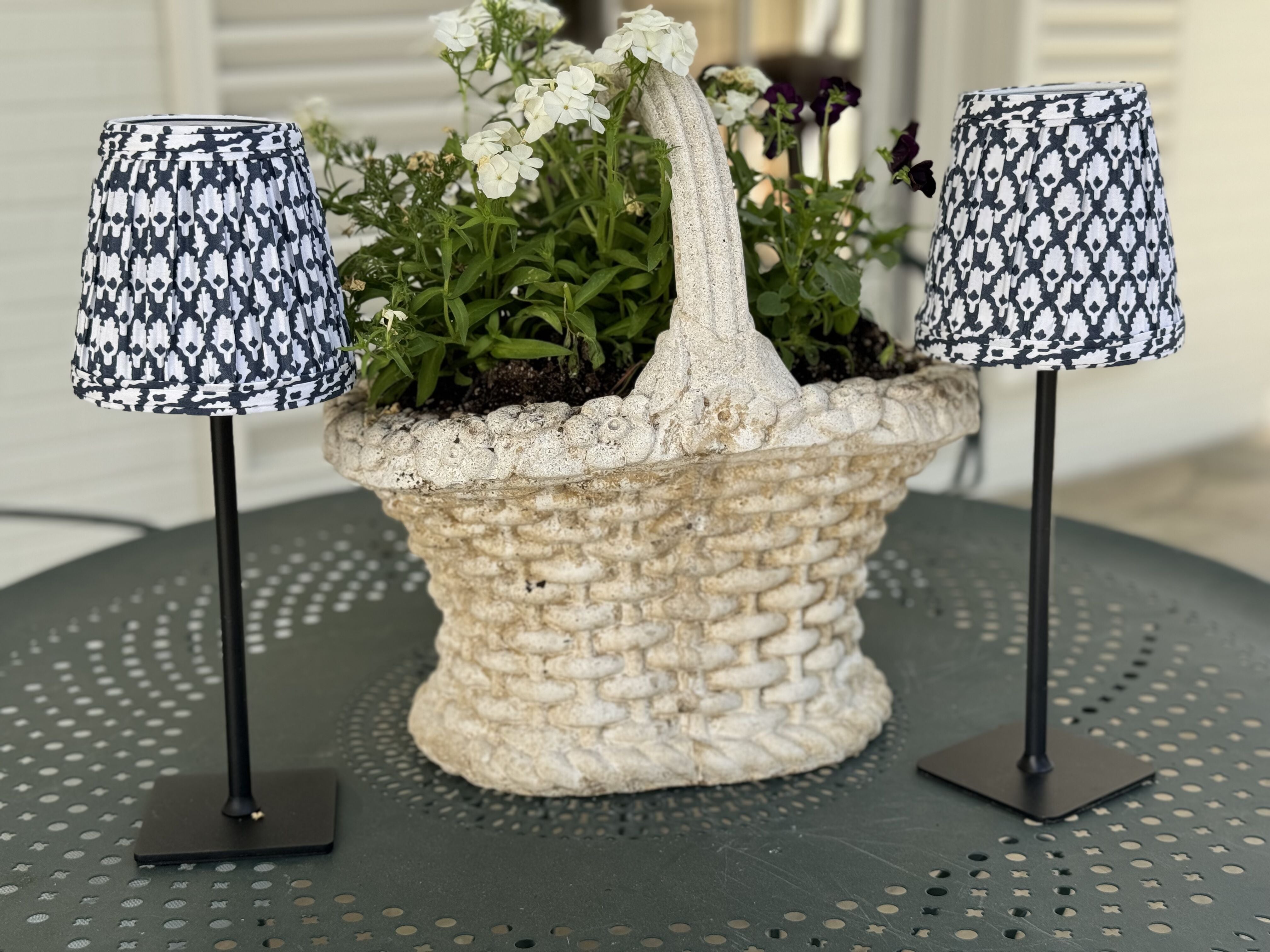 Small Fabric Shade Cover in LS 851 Navy