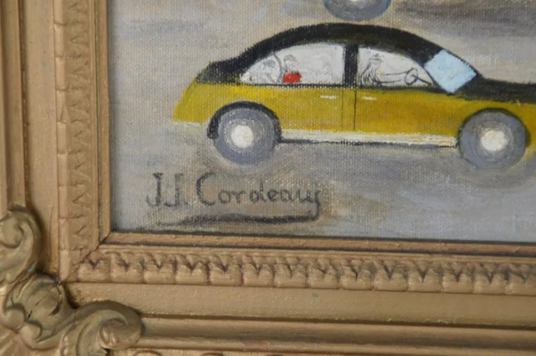 French Street Scene Painting