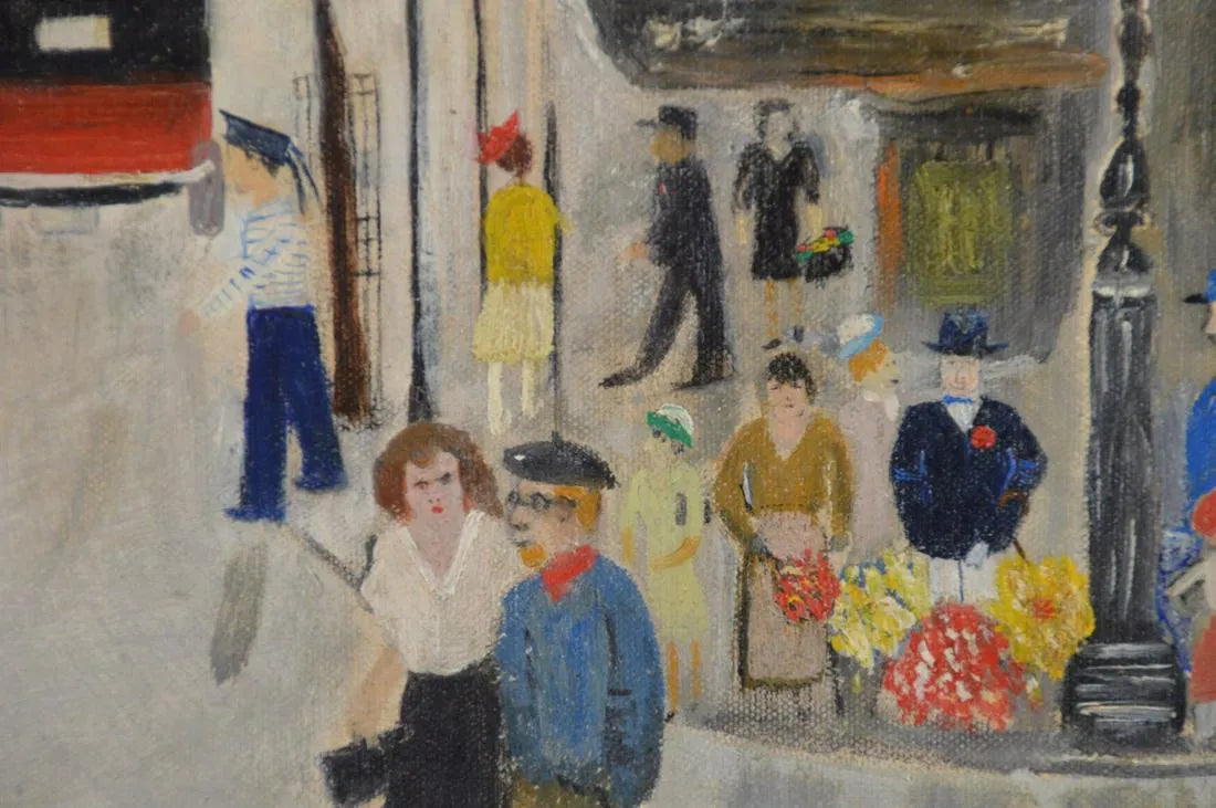 French Street Scene Painting