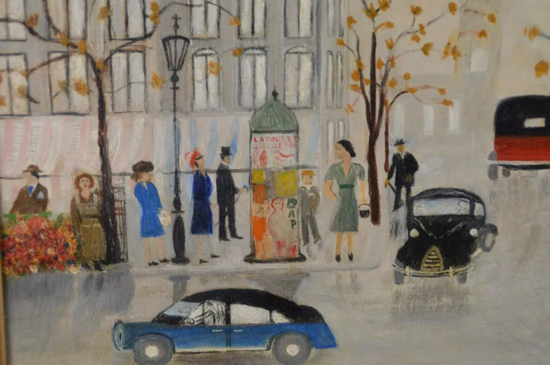 French Street Scene Painting