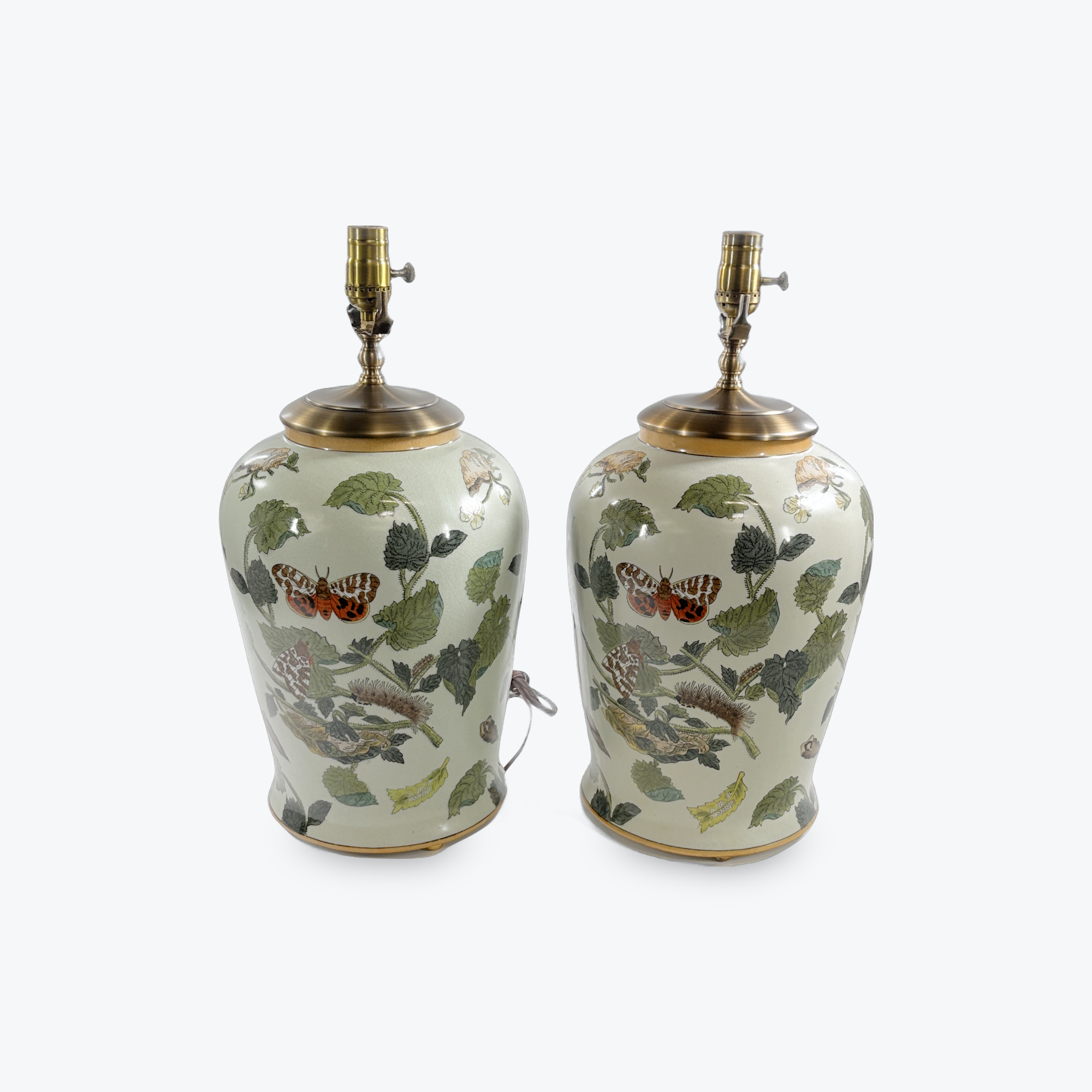 Pair of Butterfly Lamps
