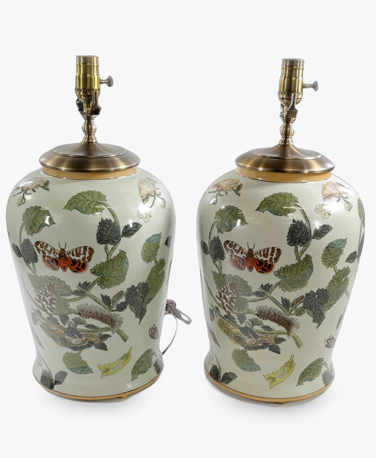 Pair of Butterfly Lamps