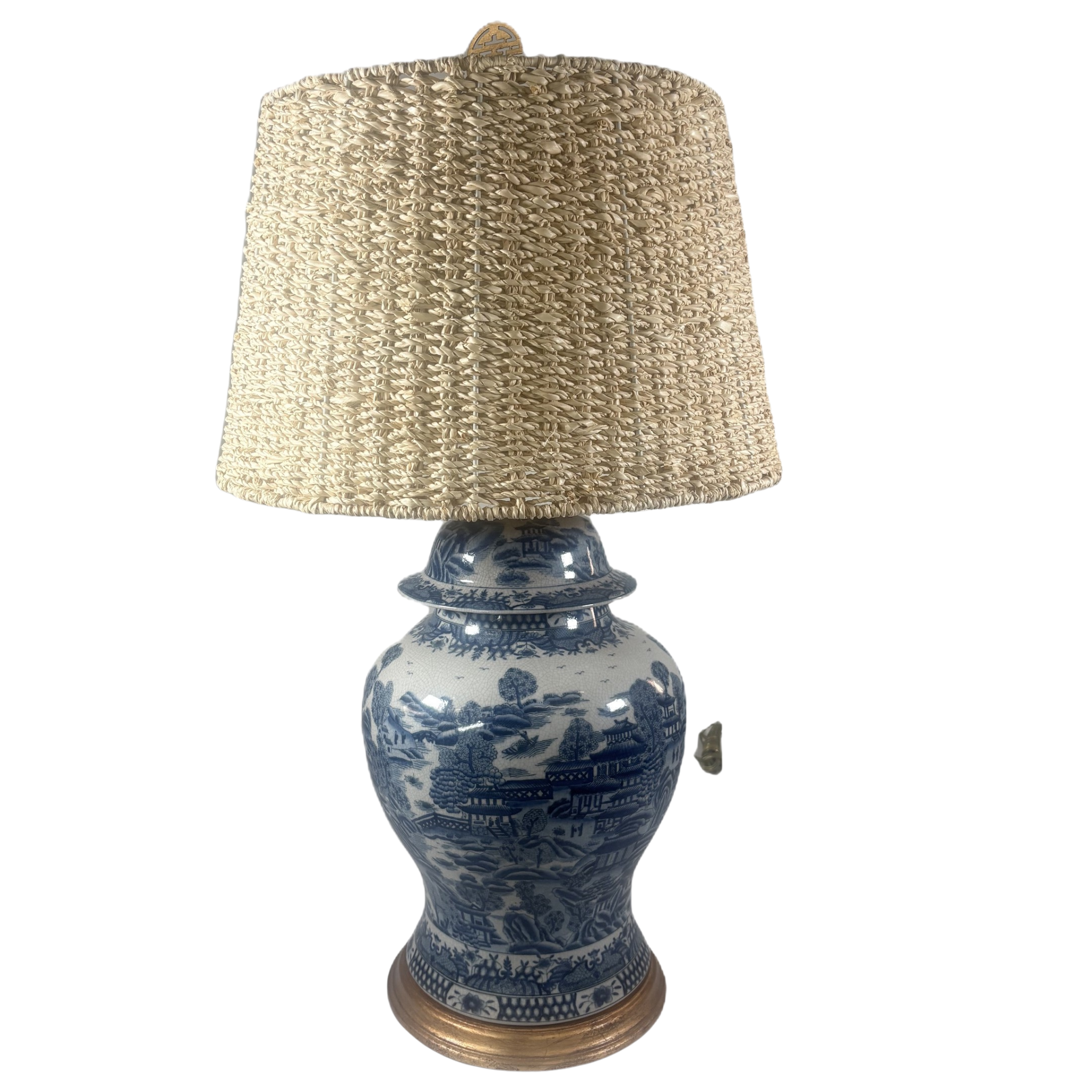 Pair of Chinese Ginger Jars as Table Lamps