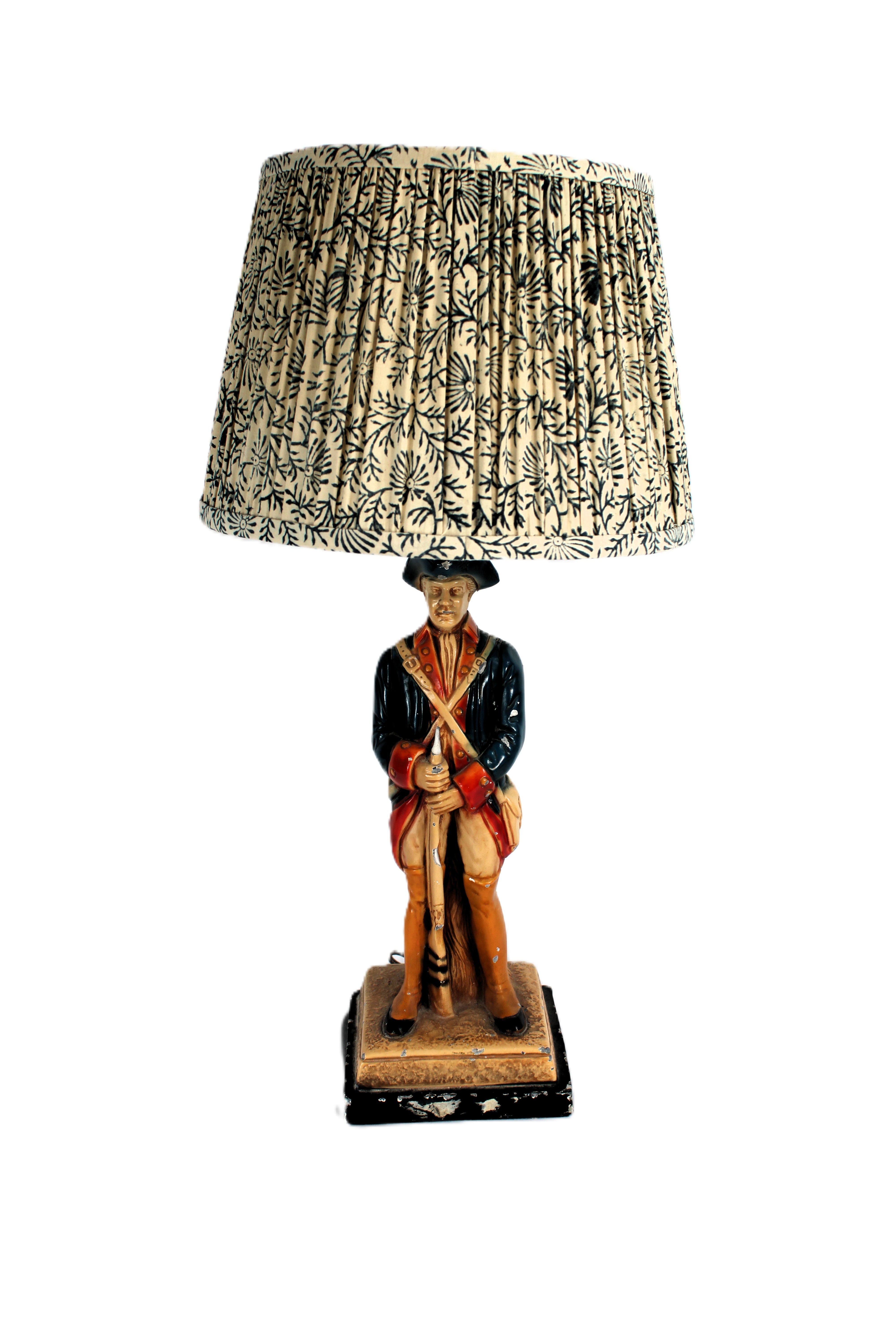 Colonial Soldier Lamp Stand