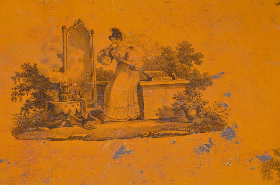 19th C. French Tole Tray