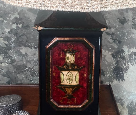 Pair of English Style Tole Cannister Lamps