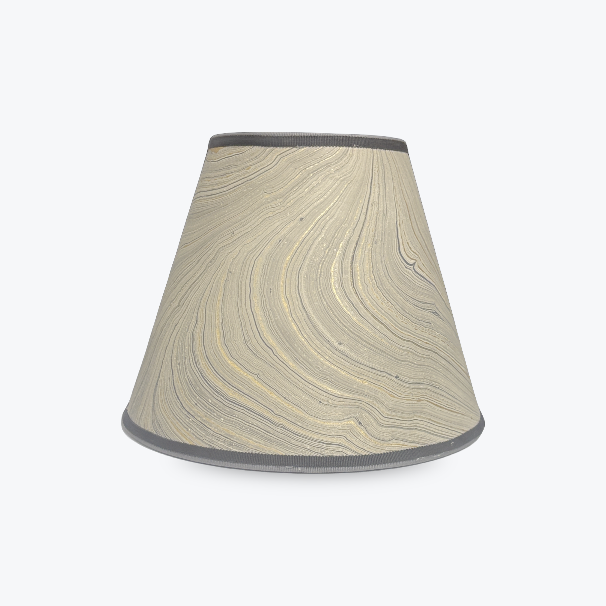 Large Shade Cover in Grey Marble w/ Bulb Clip