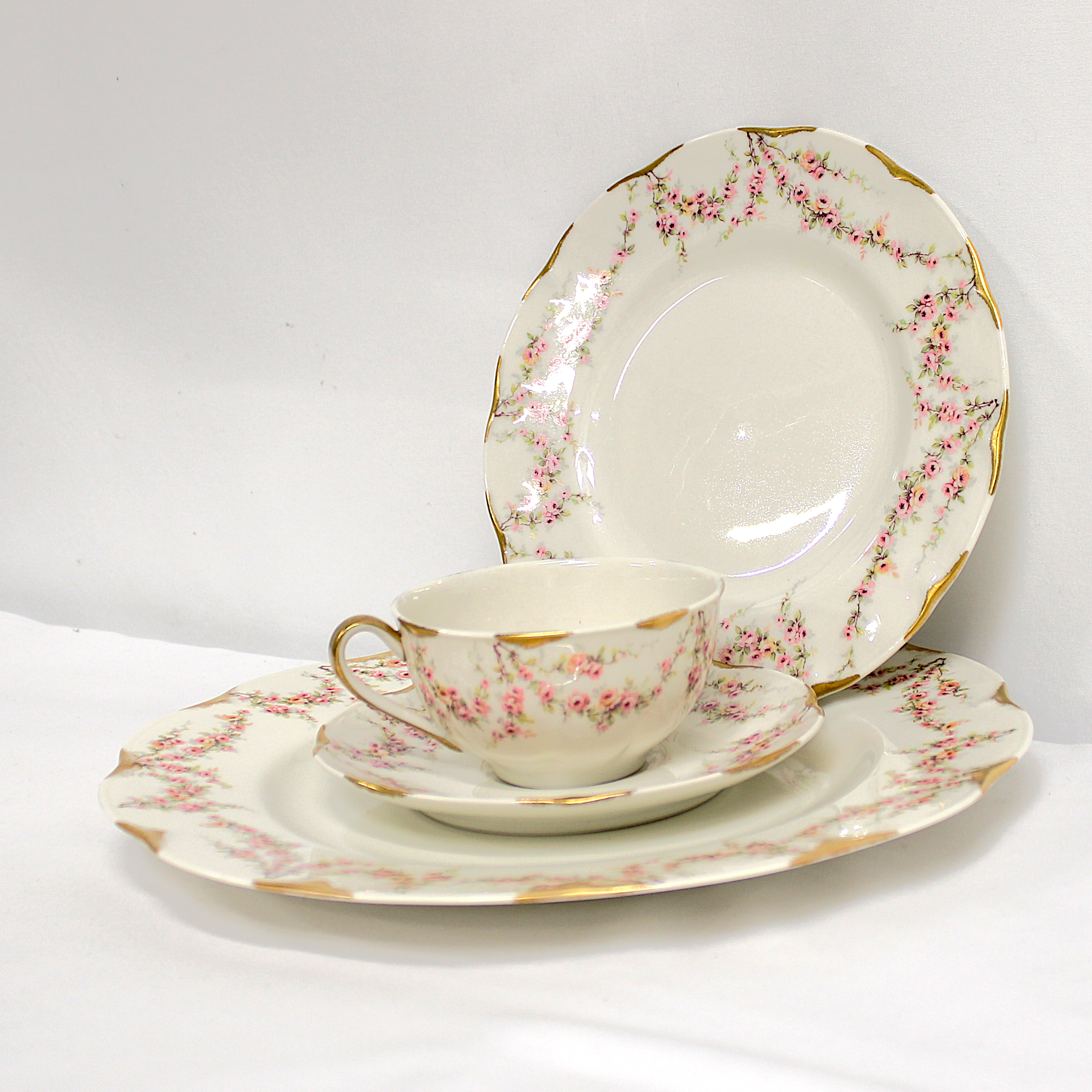Pink Haviland Varenne Dinnerware (46-piece set)