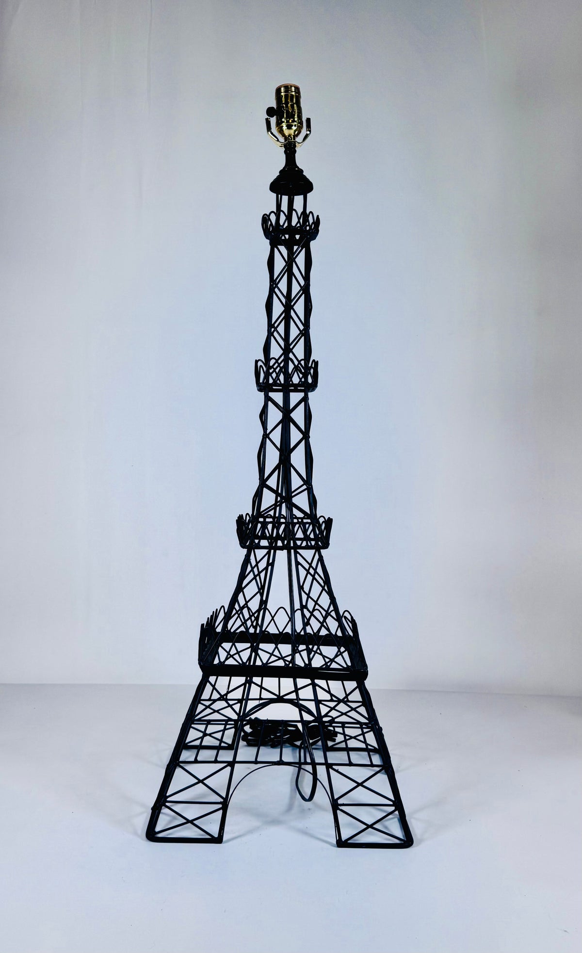 French Parisian Eiffel Tower Metal Lamp