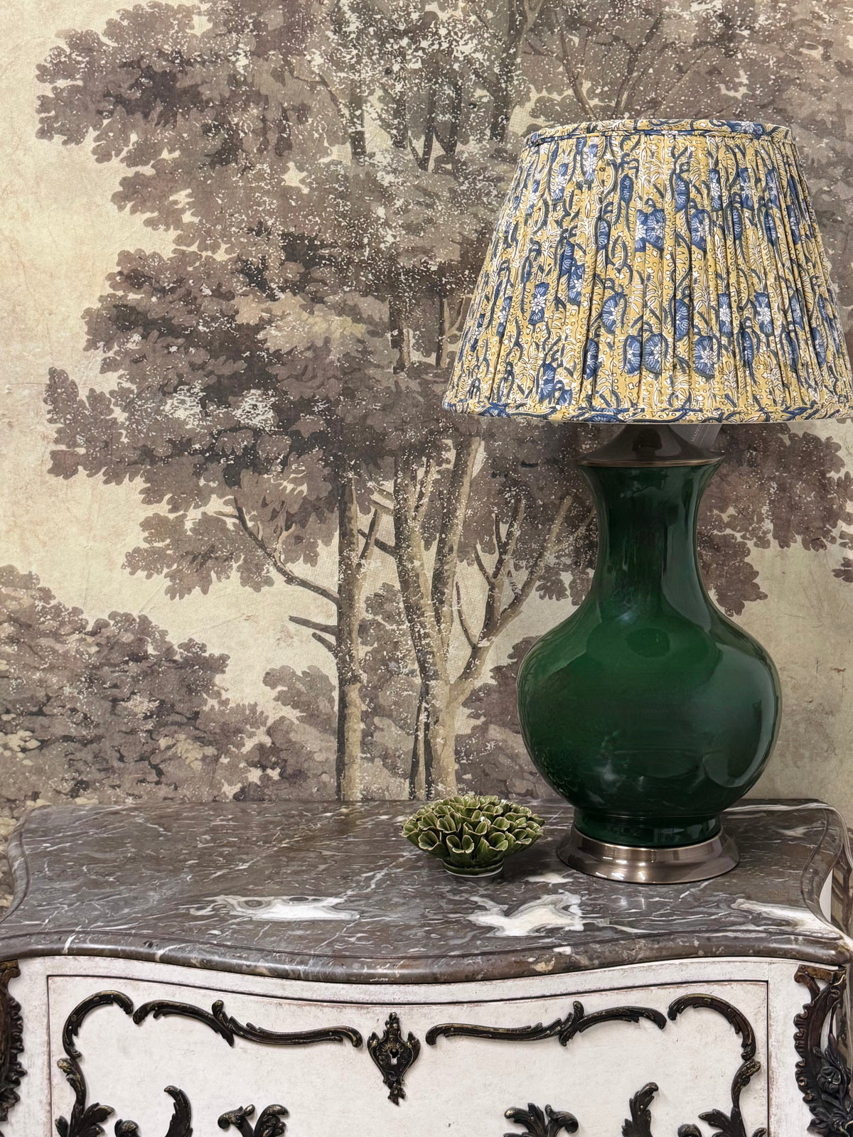 Marigold fabric shade
