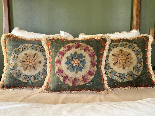 Late 18th/ 19th Century Savonnerie Pillows