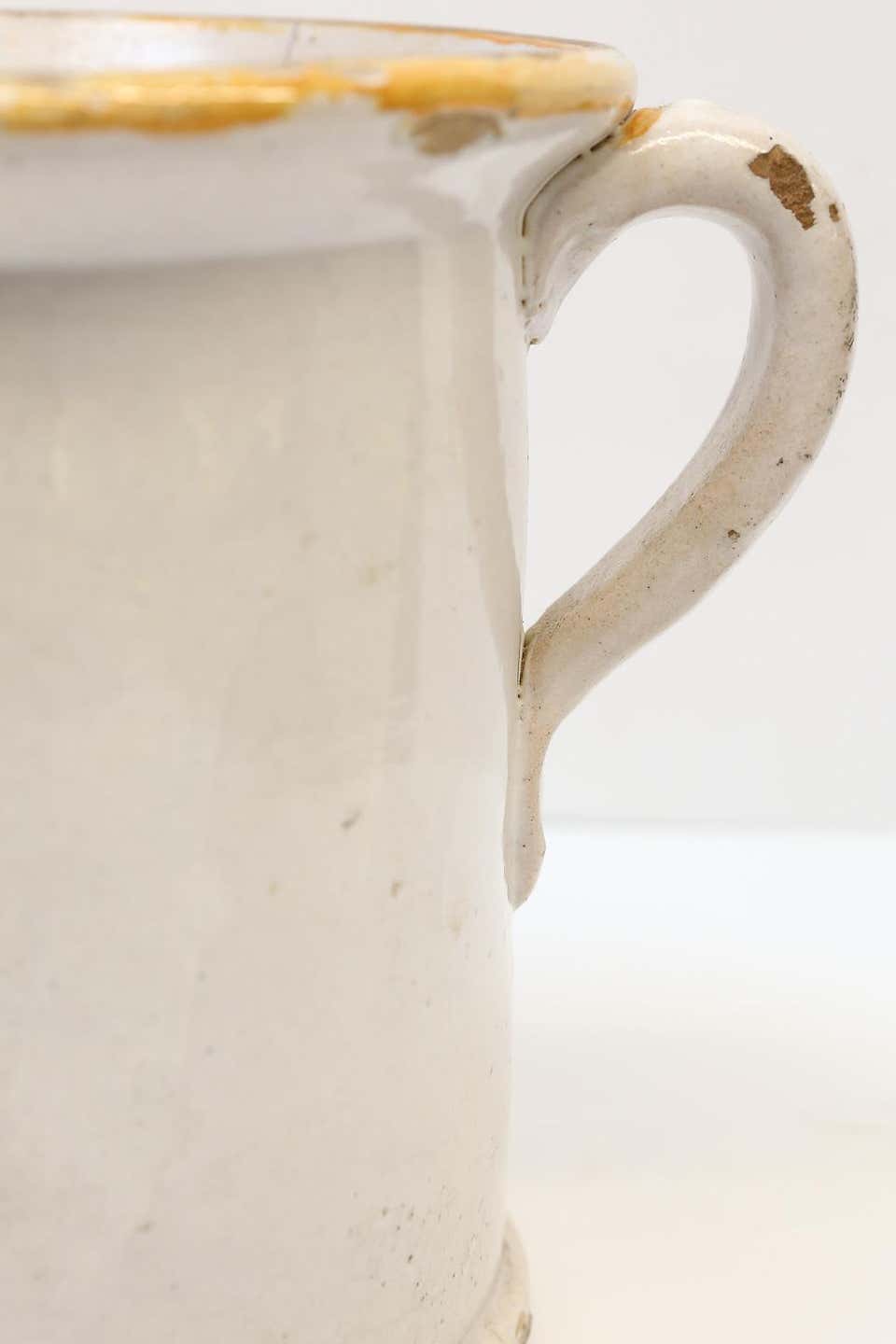 Antique Italian Confit Pots with Handles