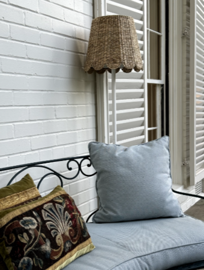 Small Seagrass Shade Cover (Scalloped in Natural)