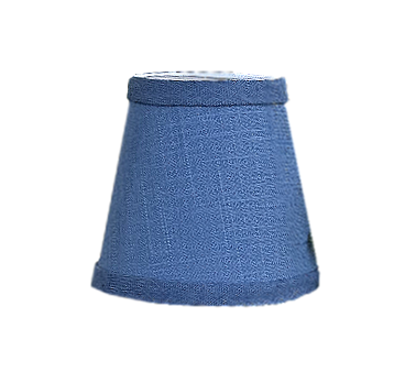 Small Linen Shade Cover in Blue