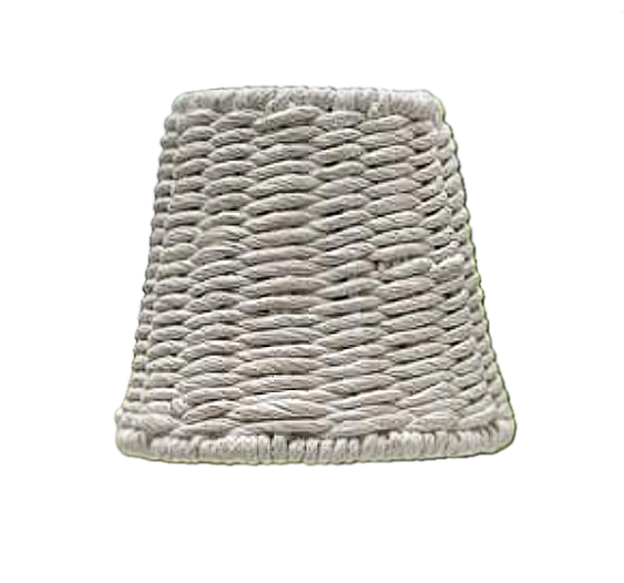 Twisted Rope Shade Cover (Empire in white)