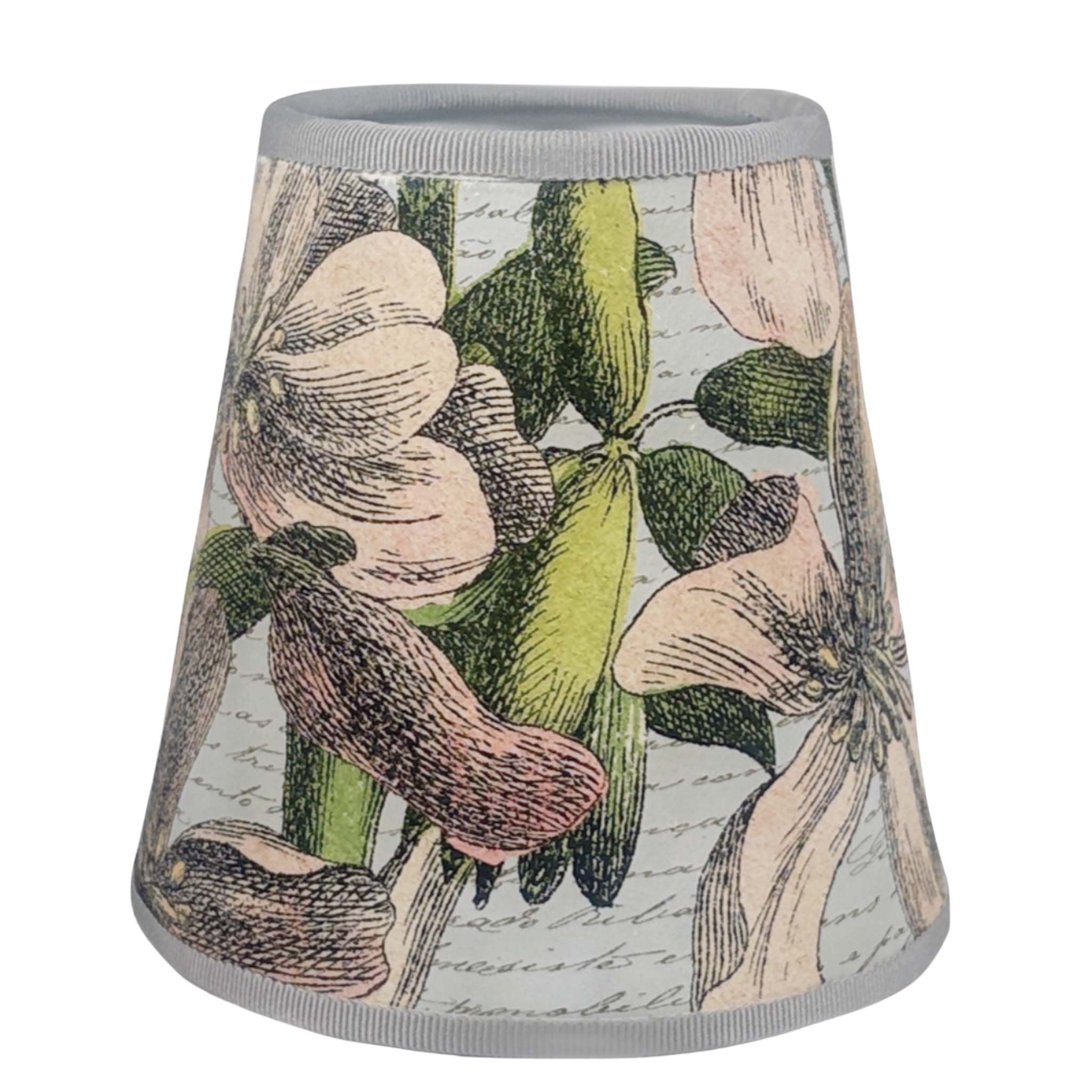 Lillies on Blue Manuscript Shade Cover