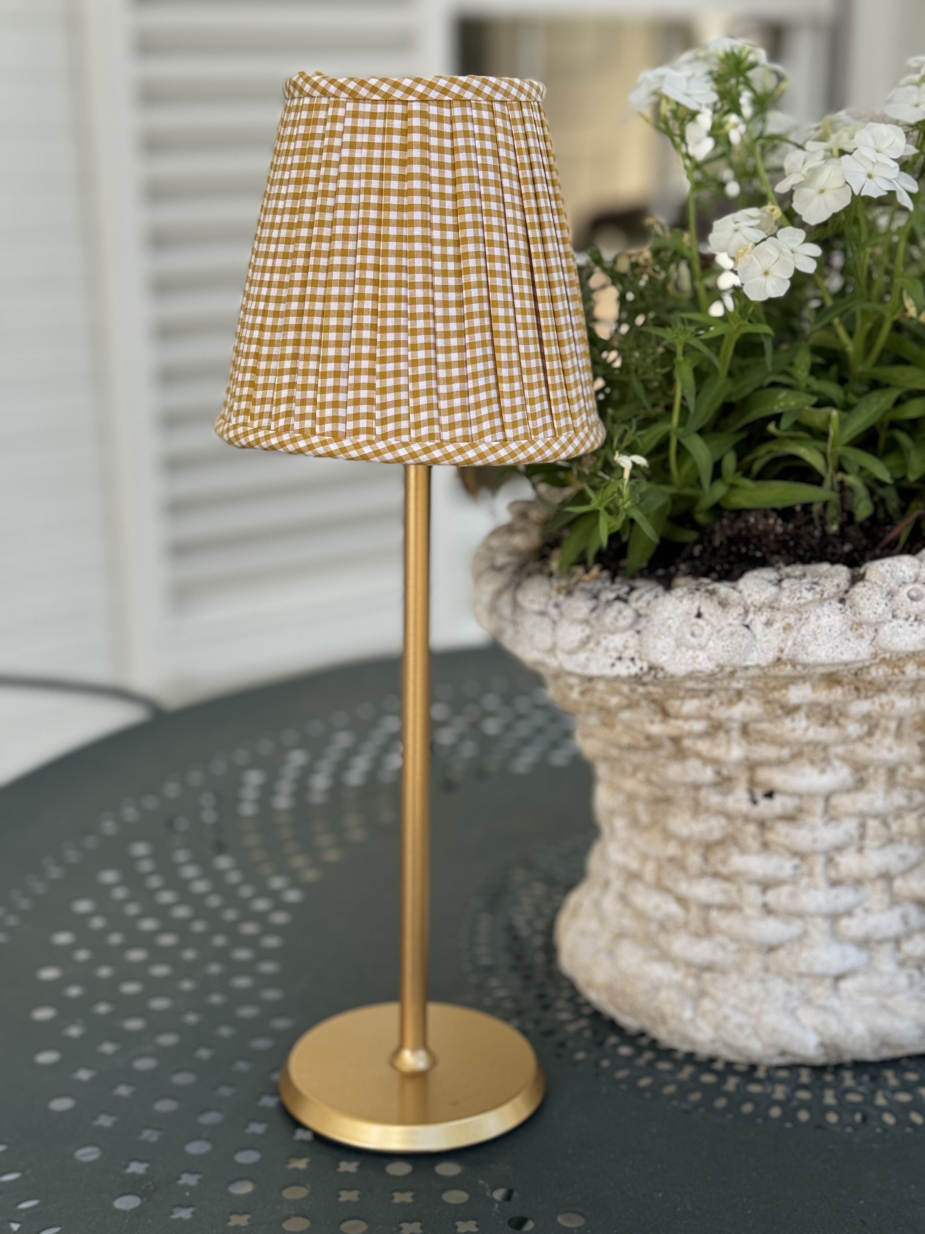 Maison Maison Design Gingham (Empire in Gold)