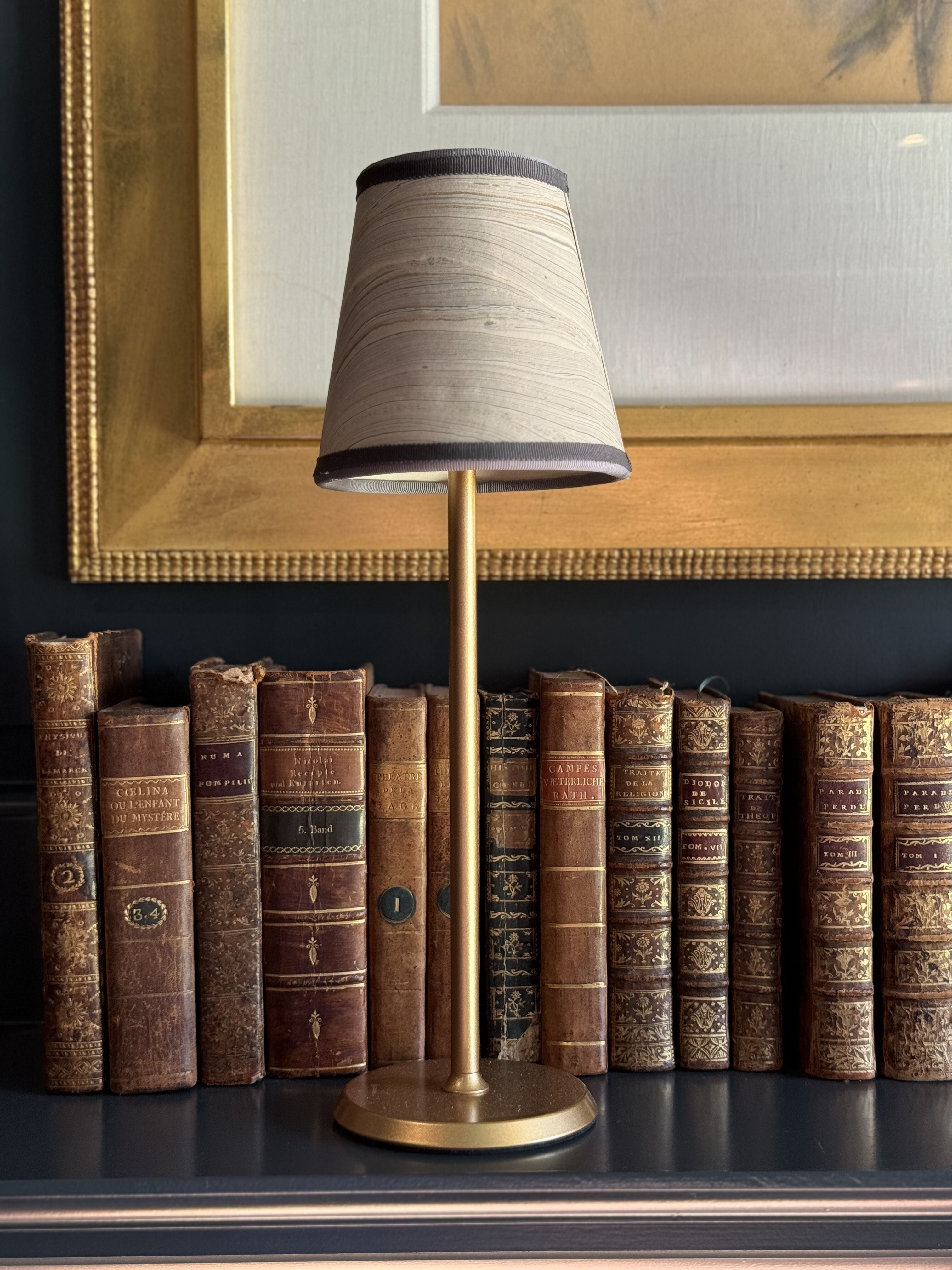 Small Marble Shade Cover in Gray