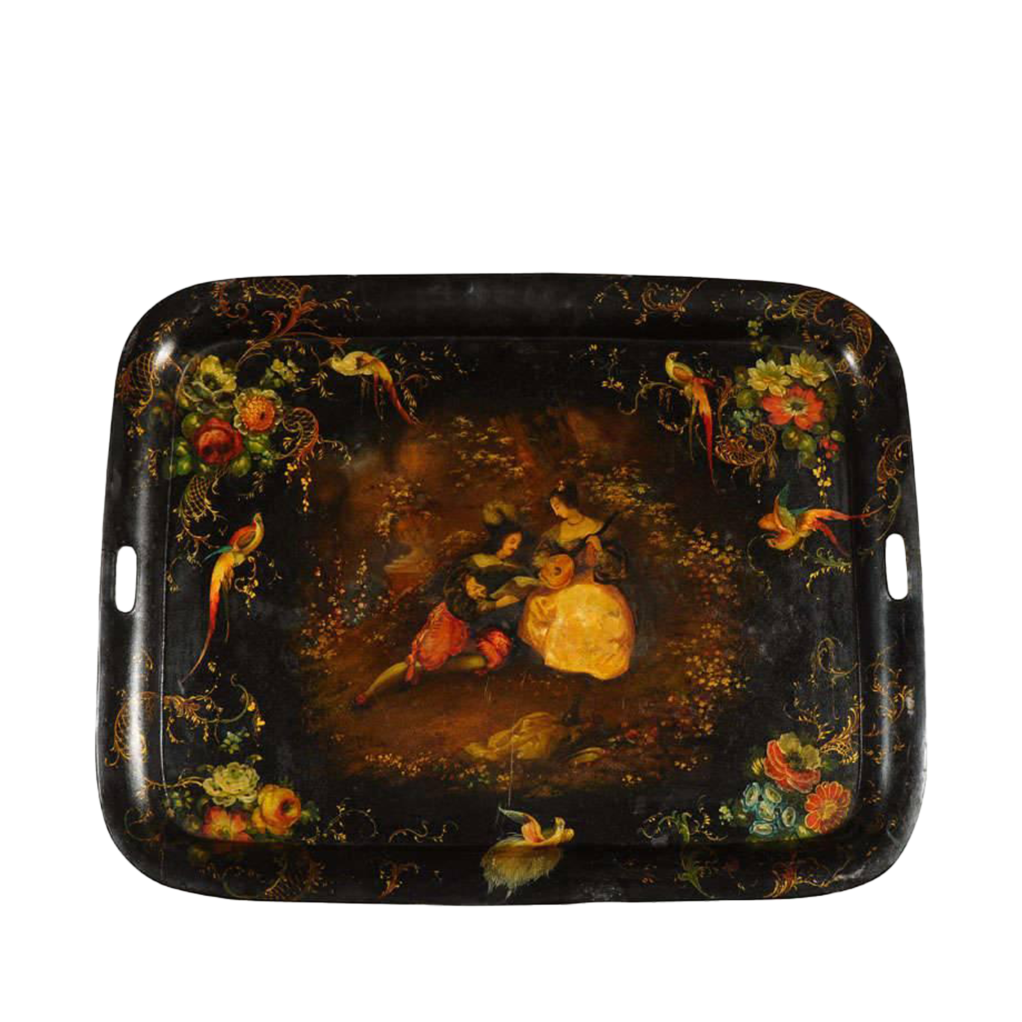 19th Century Painted Tole Tray