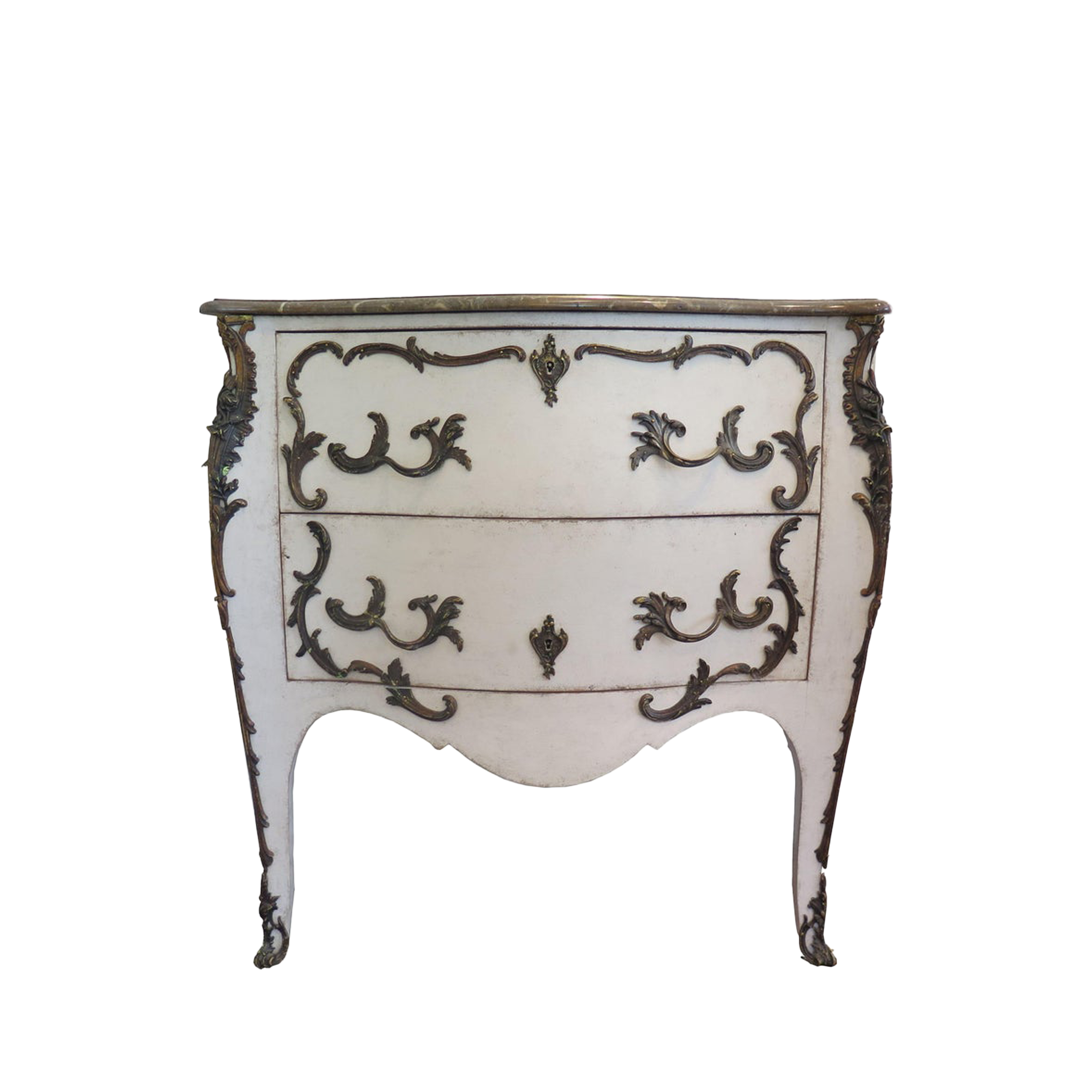 19th Century Swedish Painted Rococo Commode
