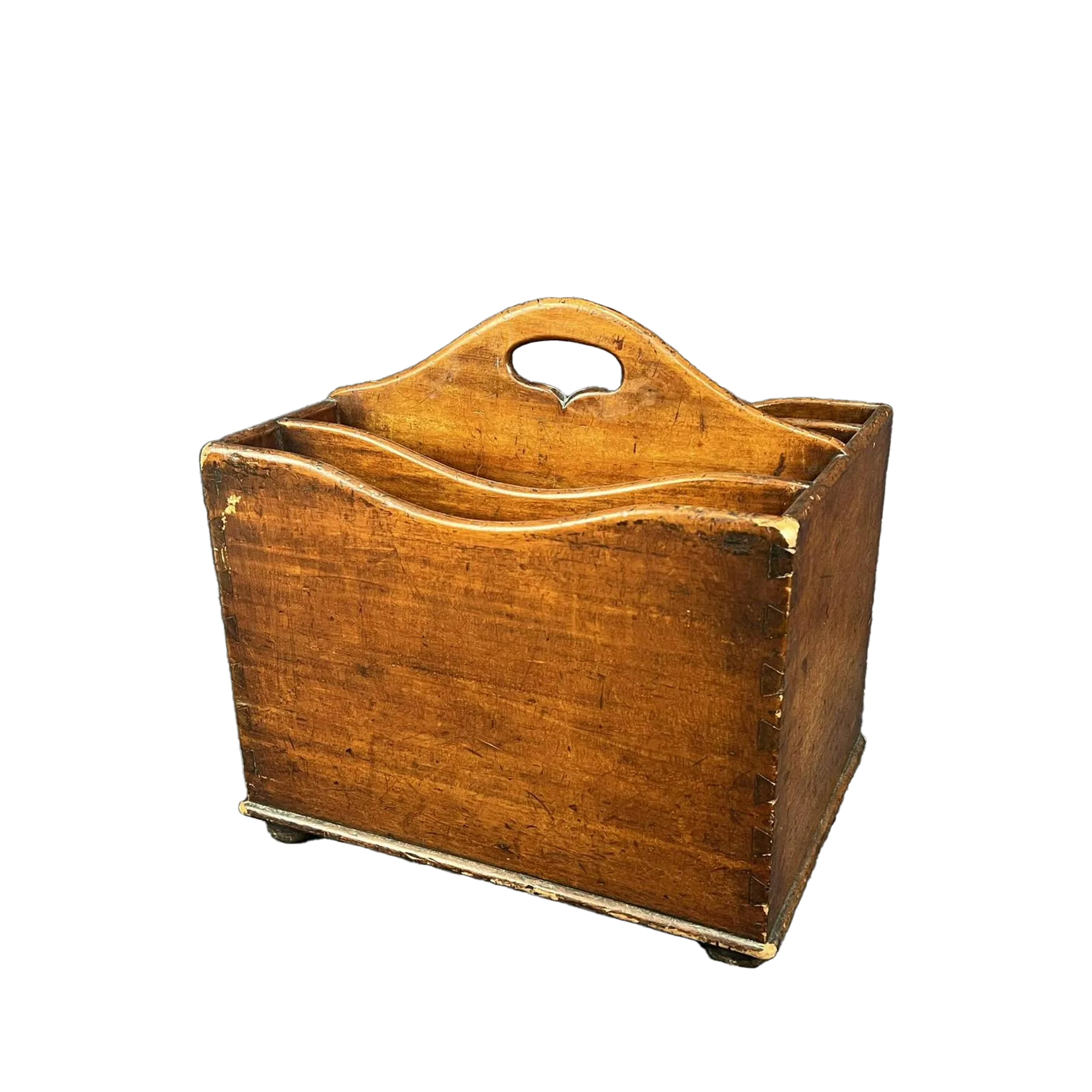 19th Century Walnut Magazine Rack