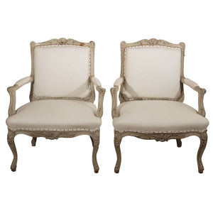 Pair of 19th C. French Bergere Chairs