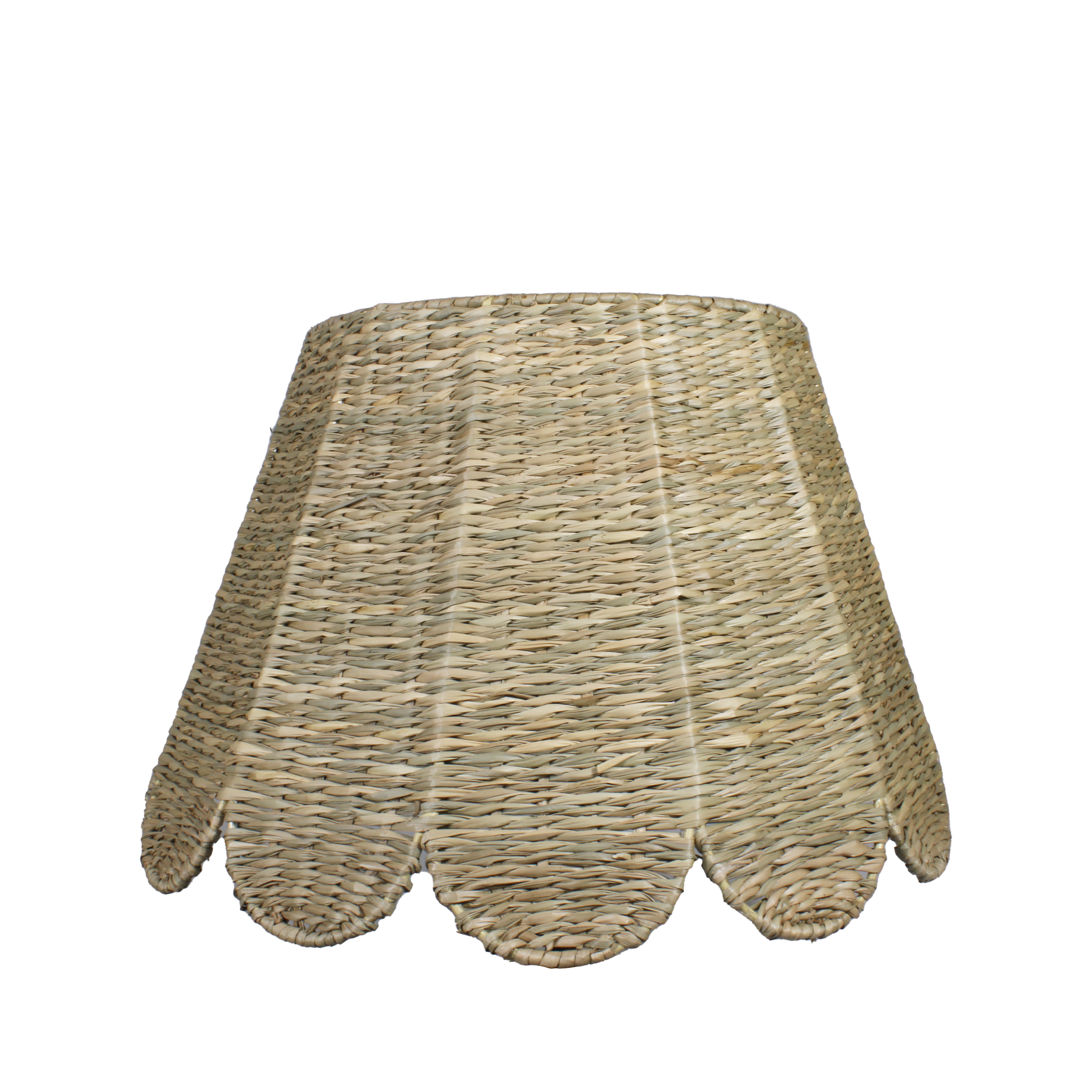 Seagrass Lampshade (Scalloped in Natural)