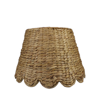 Scalloped Lampshade in Water Hyacinth