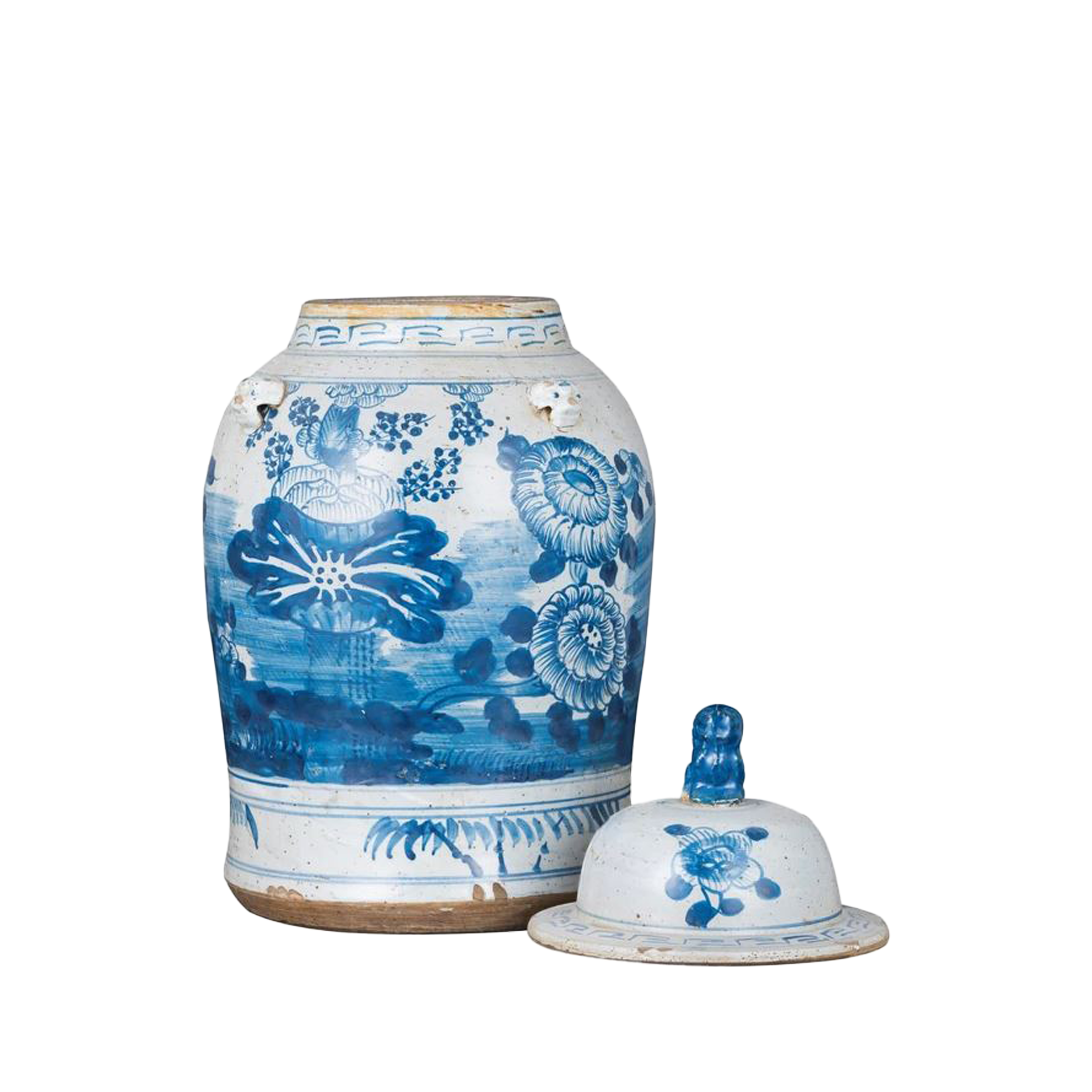 Small Vintage Temple Jar Four Season Plants