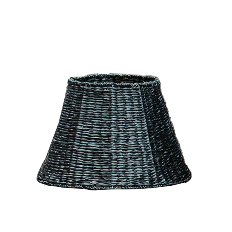 Woven Seagrass Lampshade (Empire in Black)