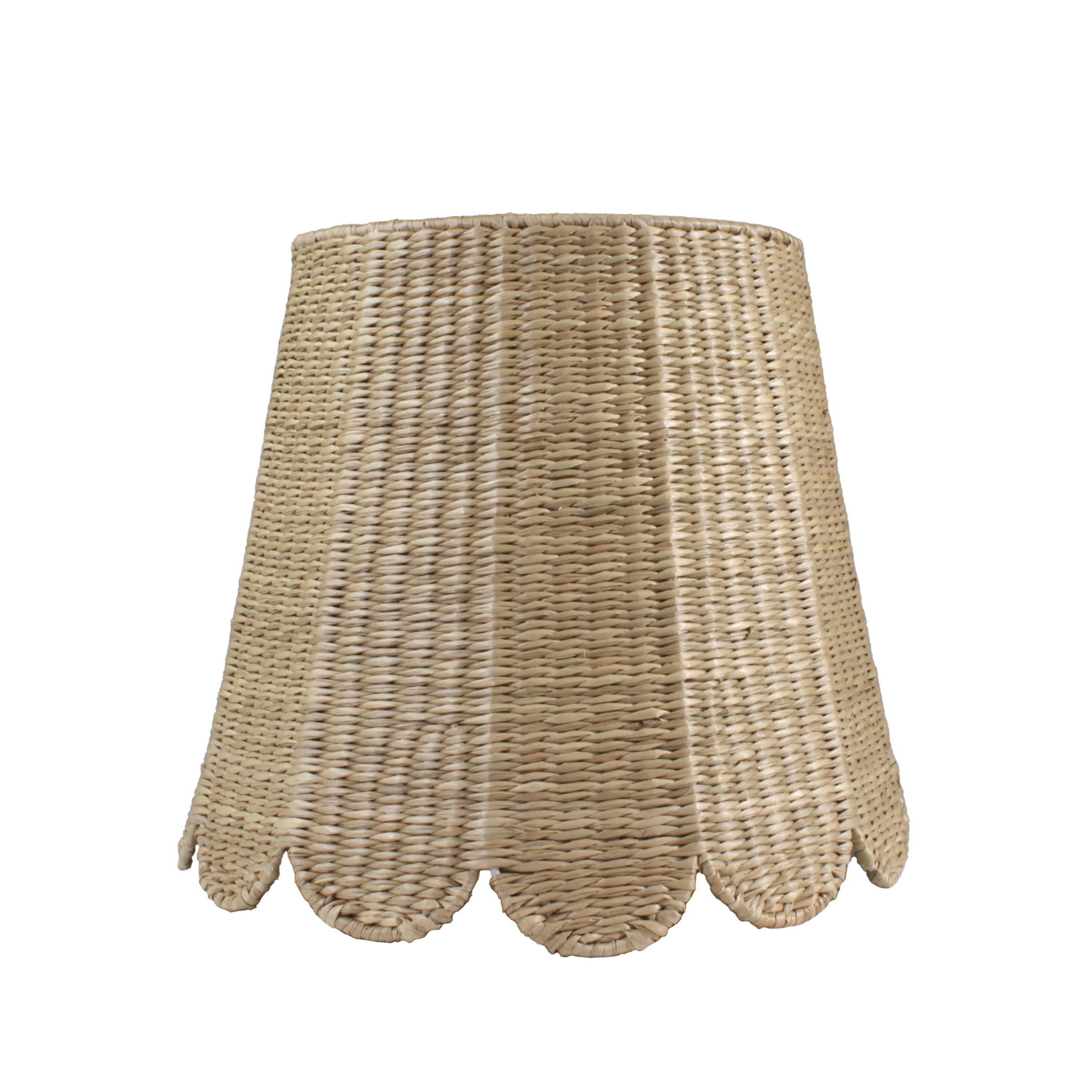 Seagrass Shade Cover (Scalloped in Natural)