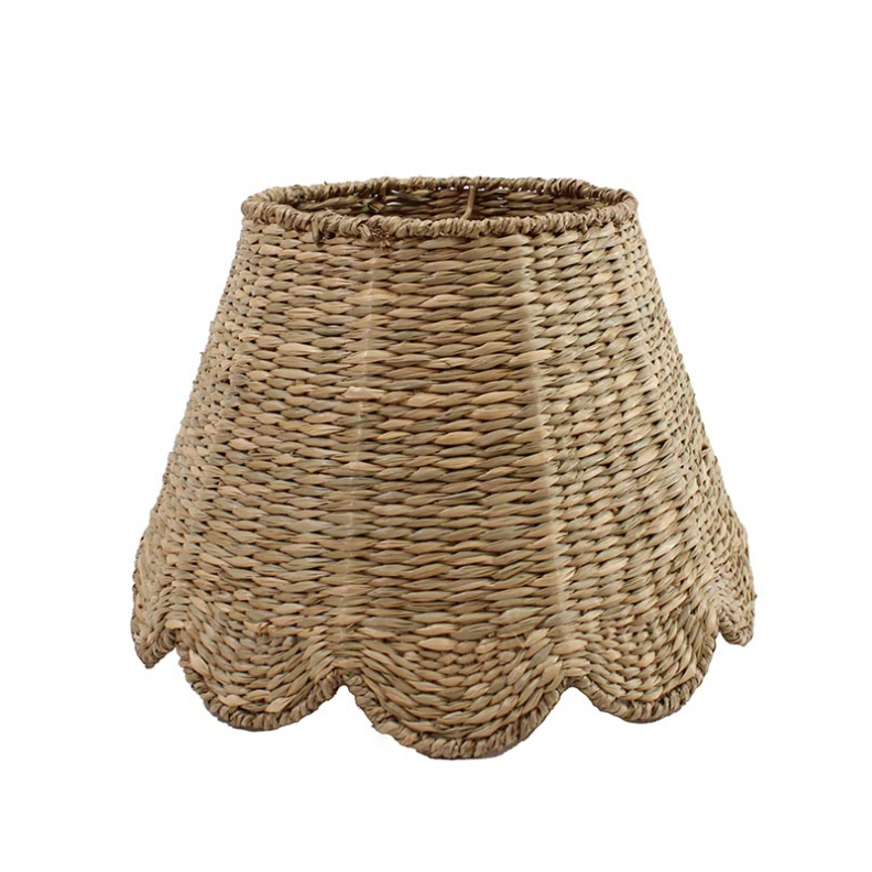 Seagrass Lampshade (Scalloped in Natural)