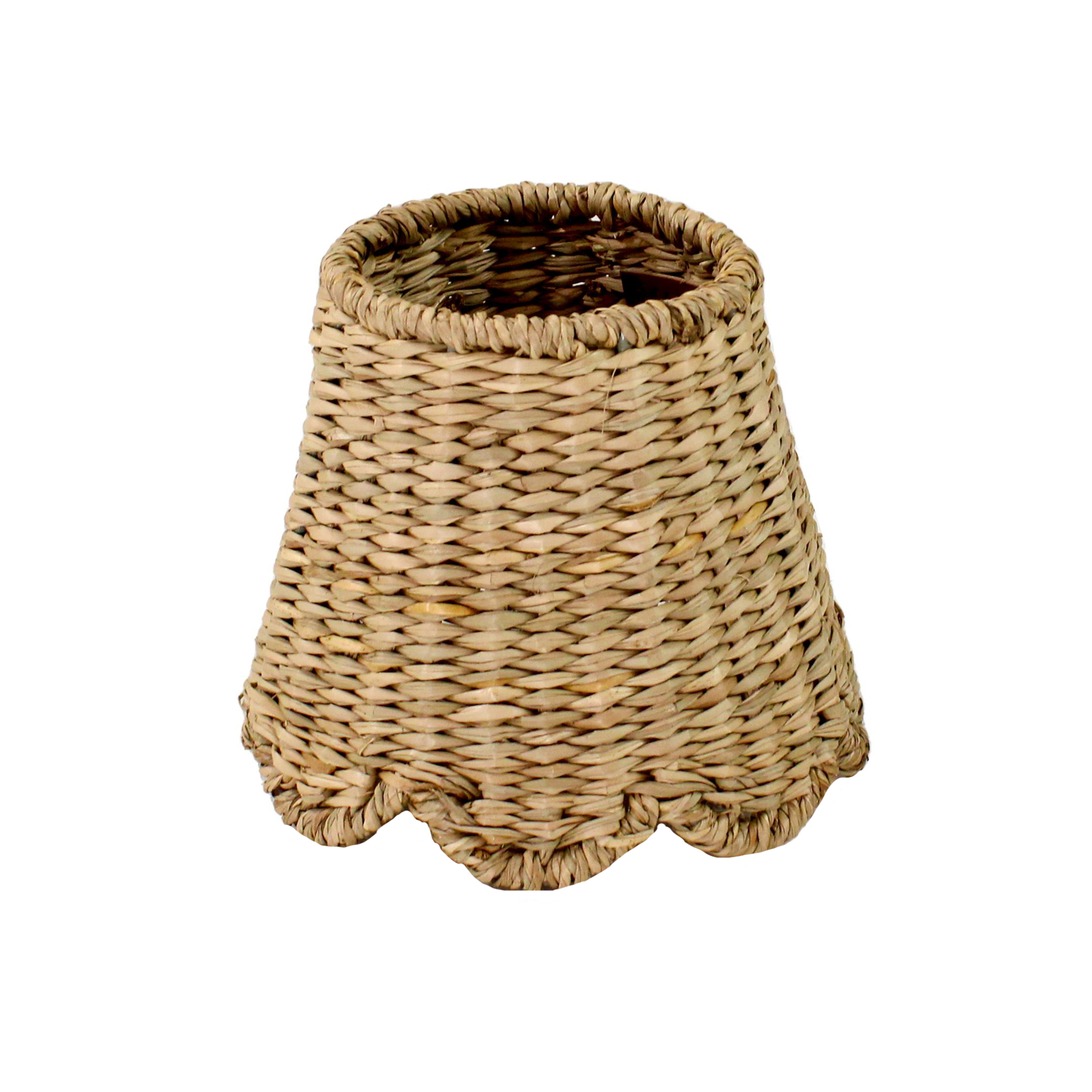 Small Seagrass Shade Cover (Scalloped in Natural)
