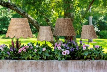 Water Hyacinth and Seagrass Lampshades