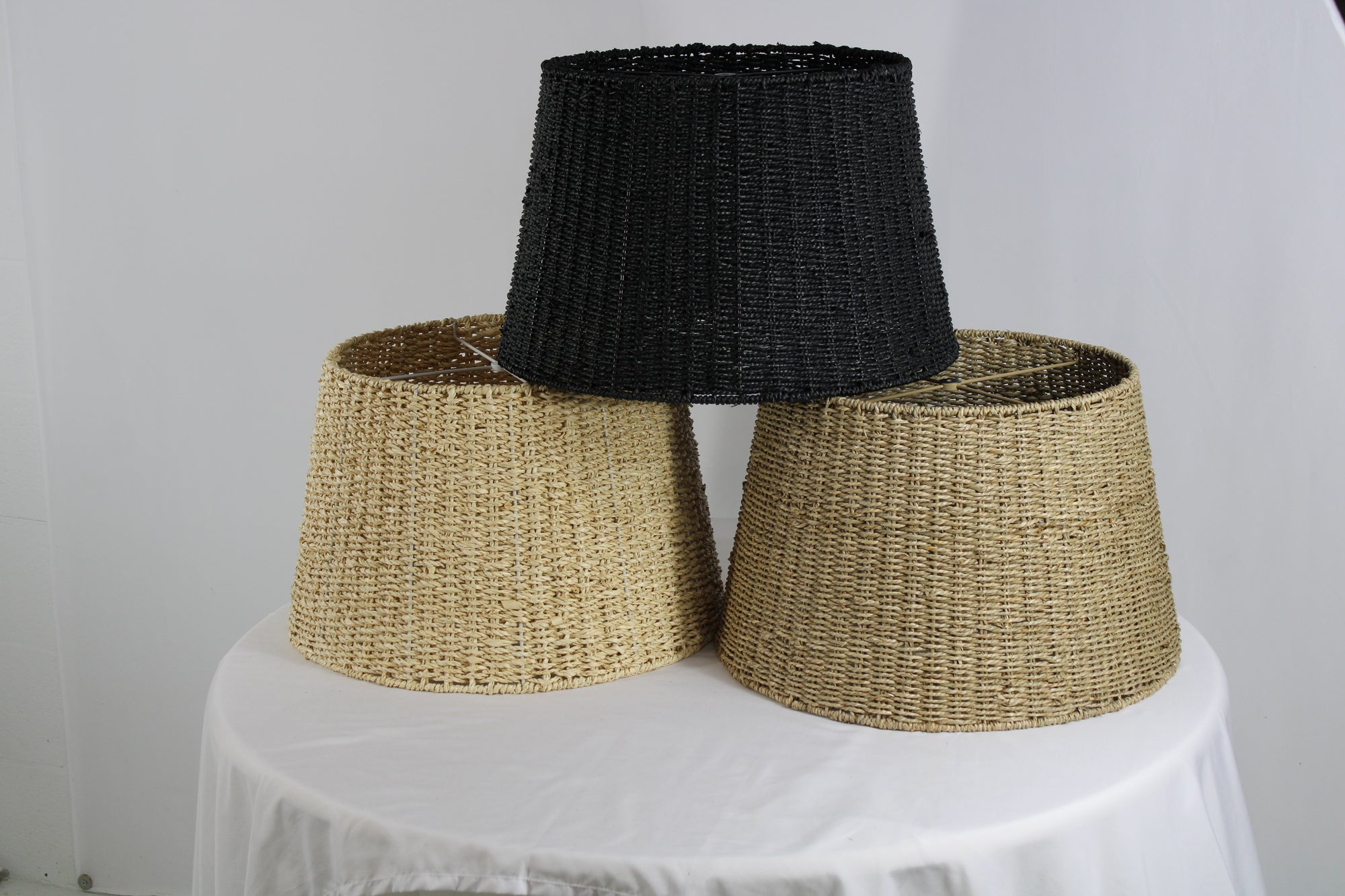 Woven Drum Lampshades